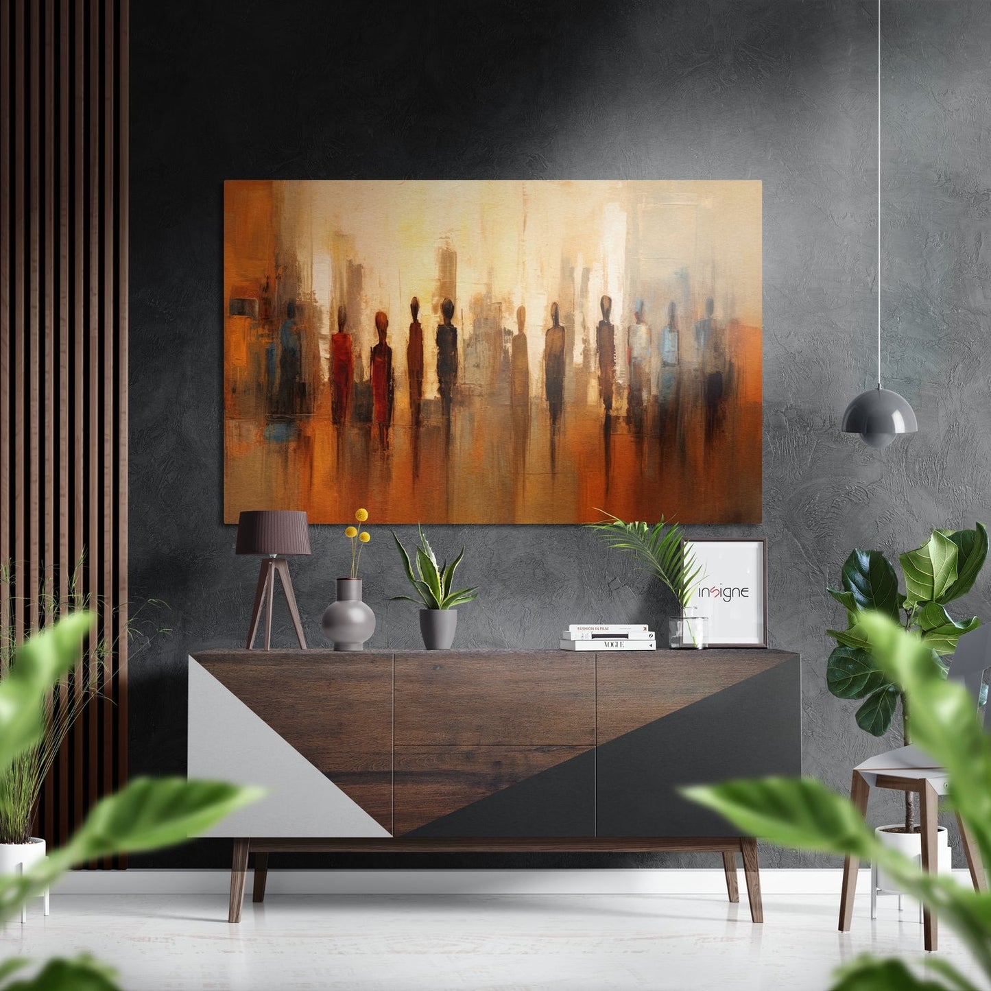 Silhouettes Brushed Aluminum Dibond Wall Art