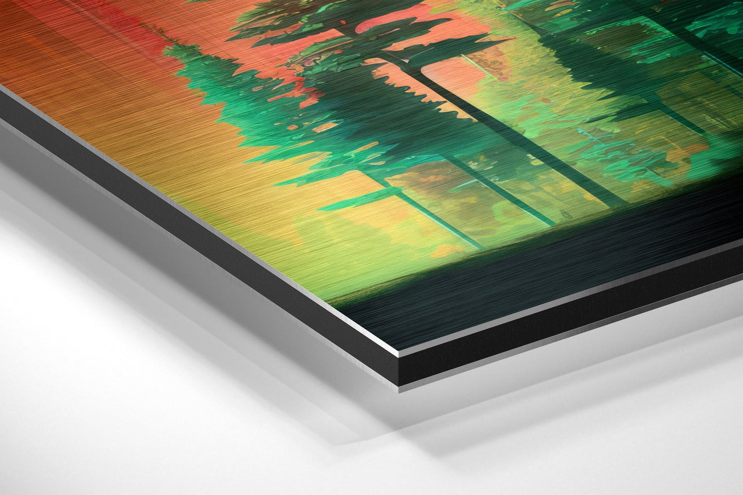 Forest Brushed Aluminum Dibond Wall Art