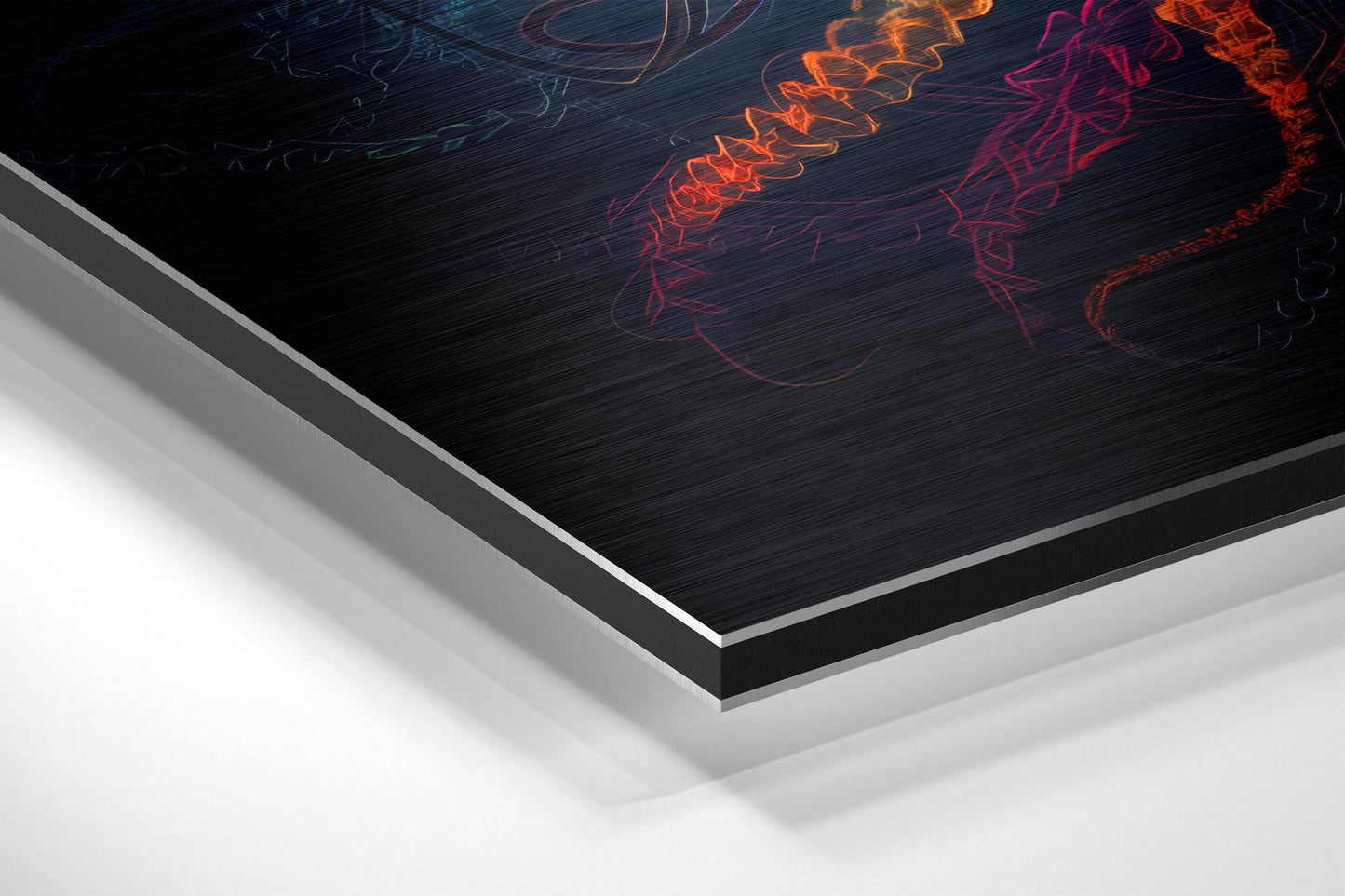 Jellyfish Brushed Aluminum Dibond Wall Art