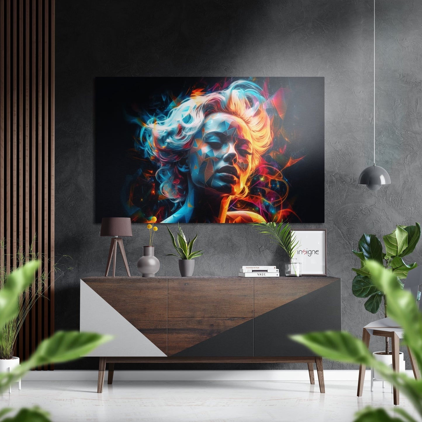 Face of Her Brushed Aluminum Dibond Wall Art