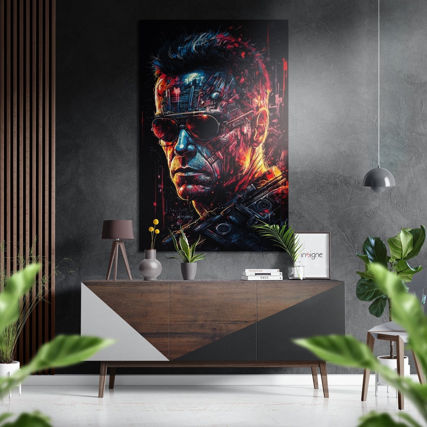 Terminator Brushed Aluminum Dibond Wall Art