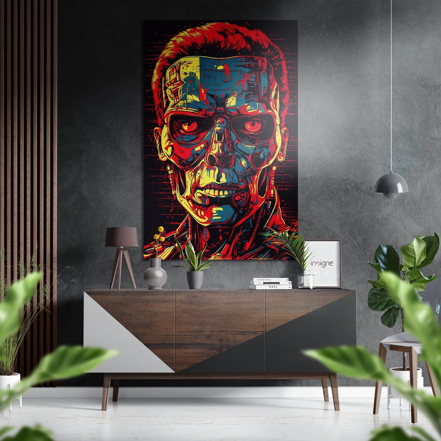 Terminator Brushed Aluminum Dibond Wall Art