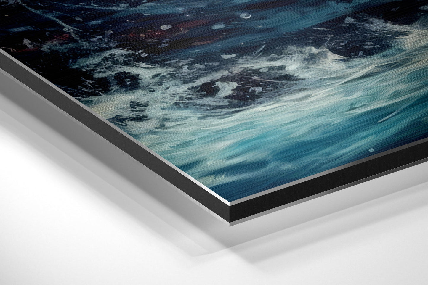 Astronaut Surfer Brushed Aluminum Dibond Wall Art