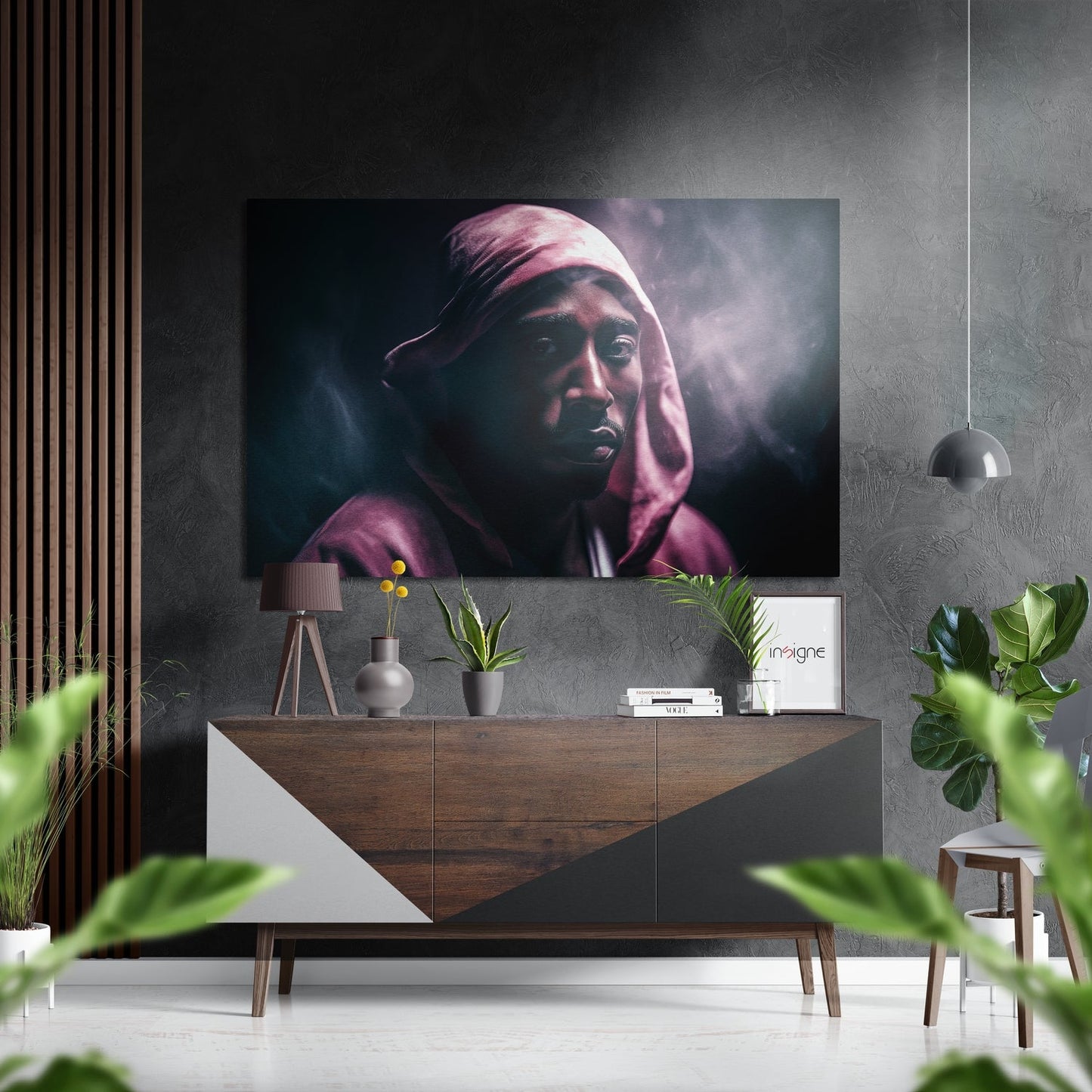 Tupac Brushed Aluminum Dibond Wall Art