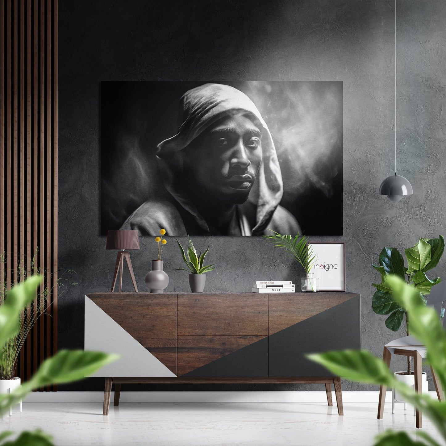 Tupac Brushed Aluminum Dibond Wall Art