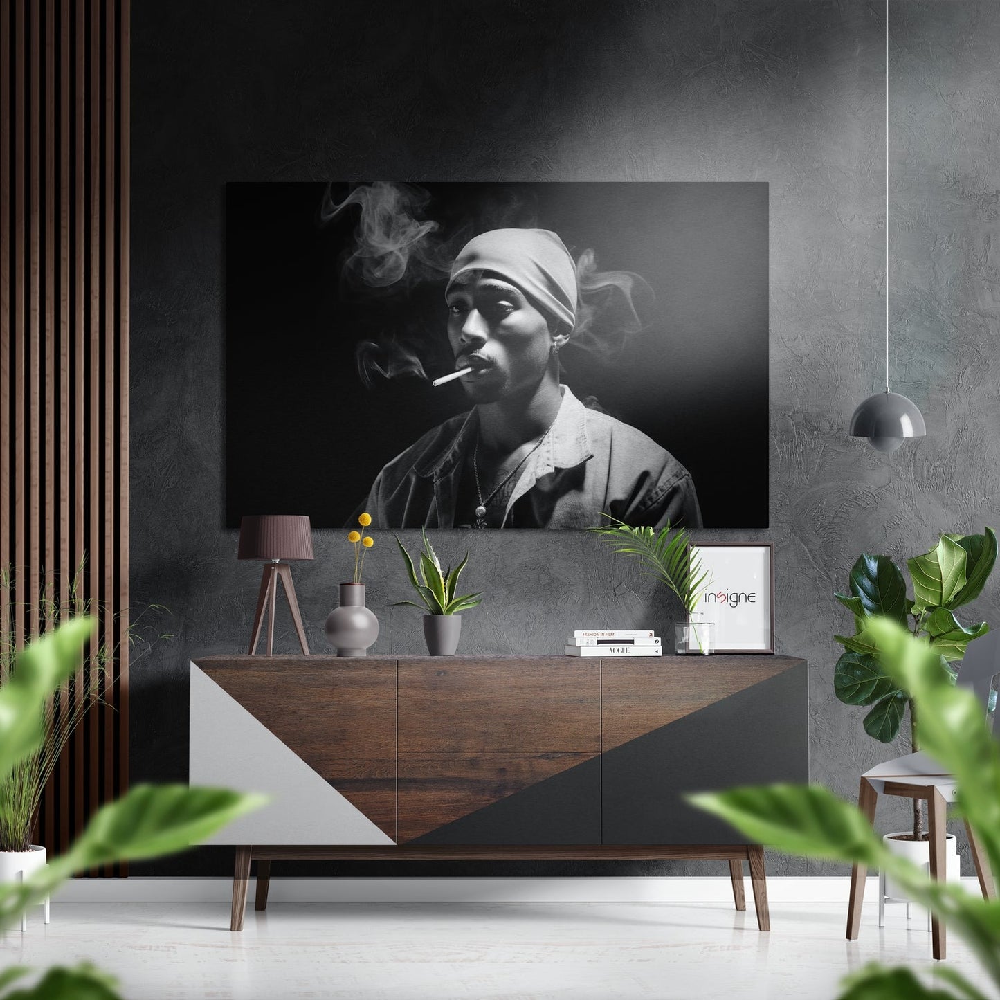 Tupac Brushed Aluminum Dibond Wall Art