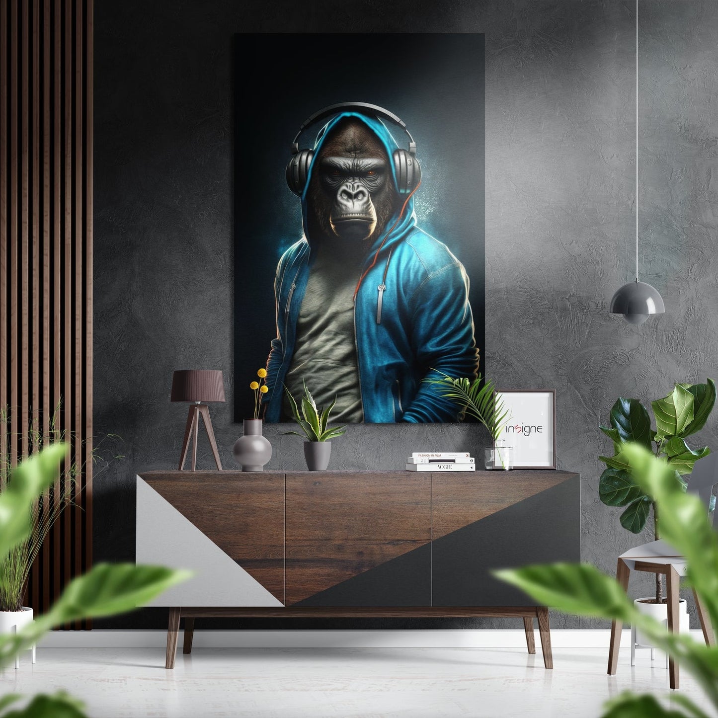 Anger of the Ape Brushed Aluminum Dibond Wall Art