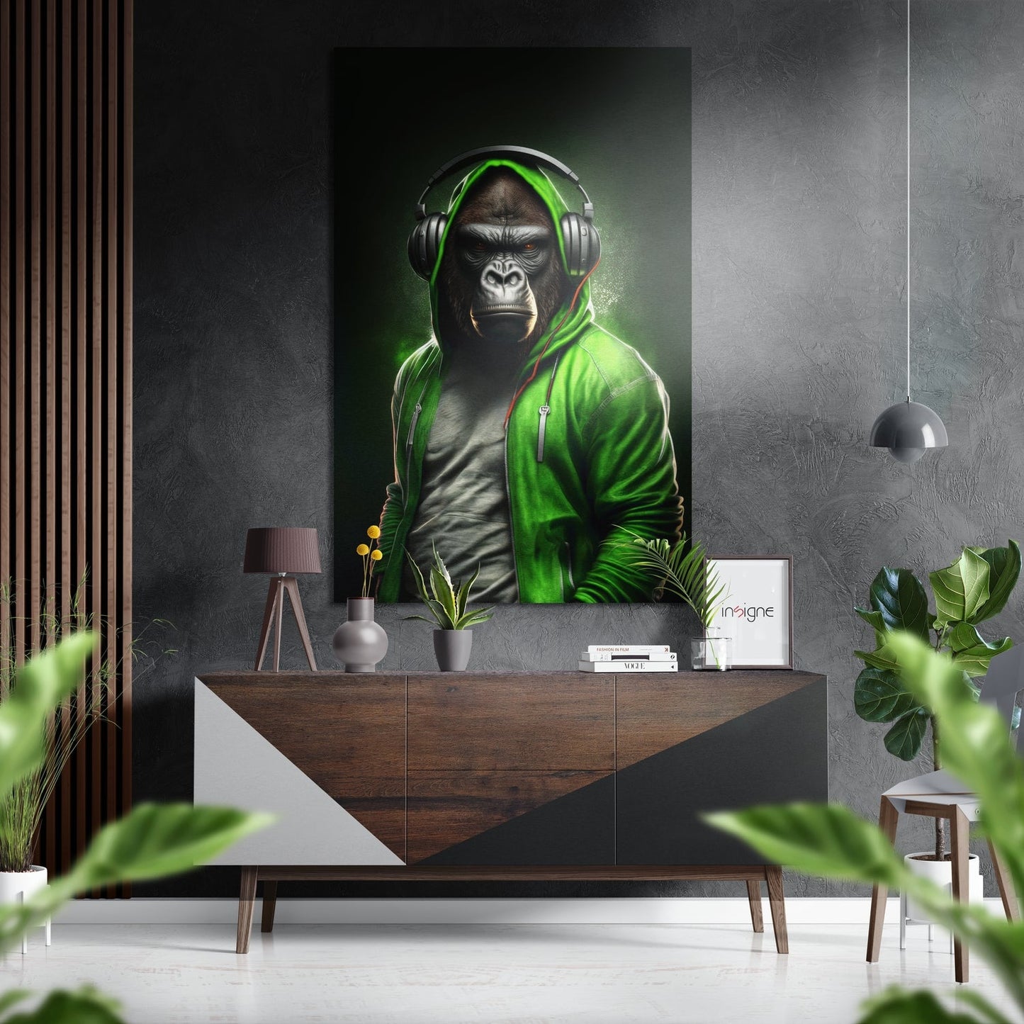Anger of the Ape Brushed Aluminum Dibond Wall Art