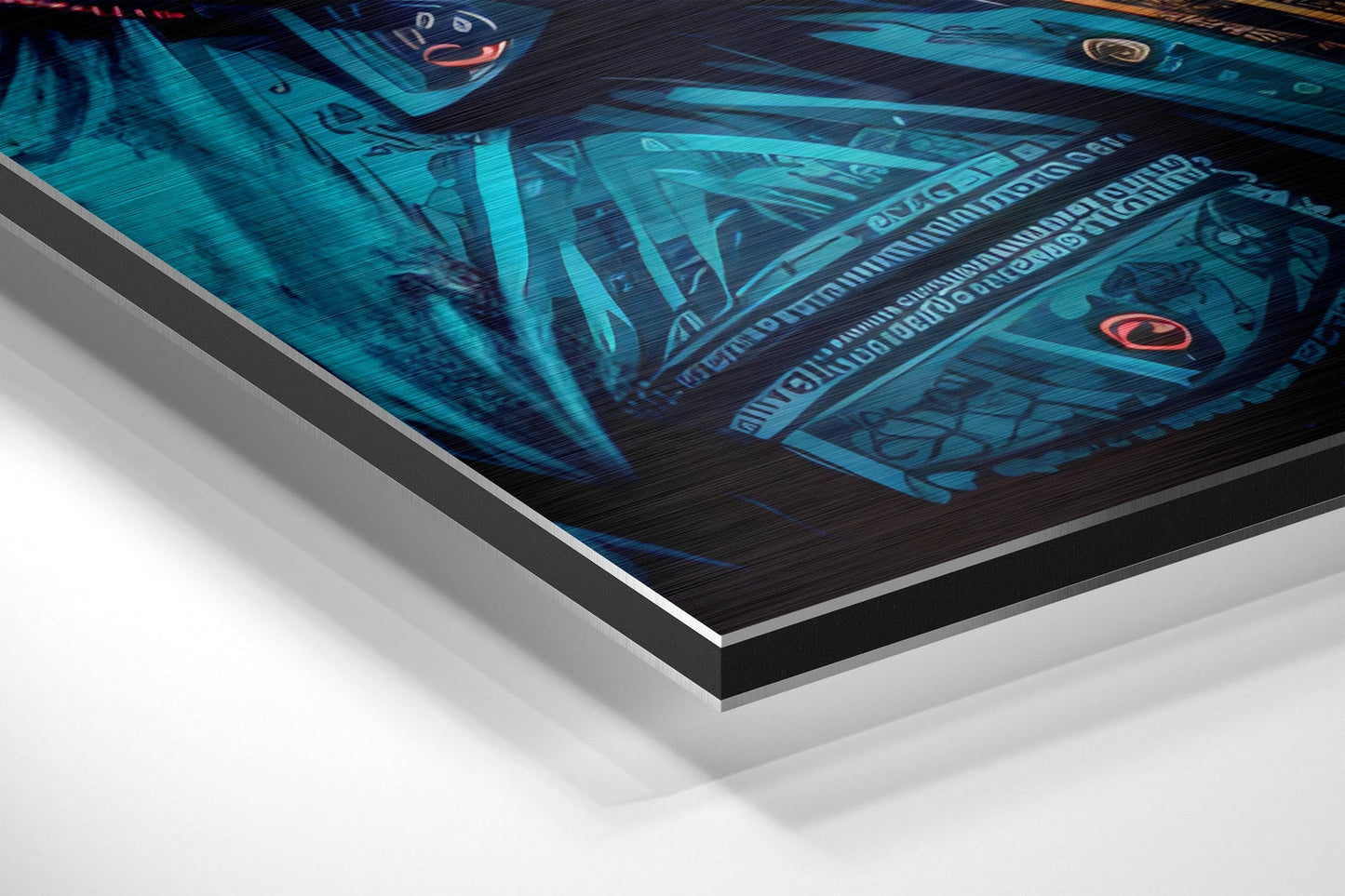 Lion Brushed Aluminum Dibond Wall Art