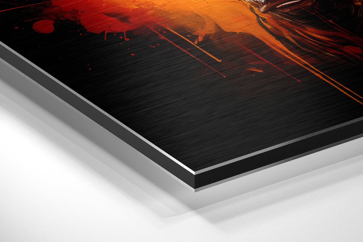 Bull Brushed Aluminum Dibond Wall Art