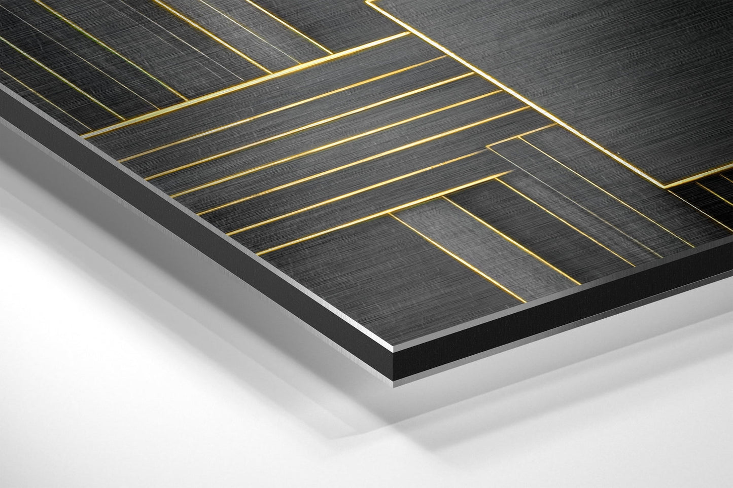 Rectangulars Brushed Aluminum Dibond Wall Art
