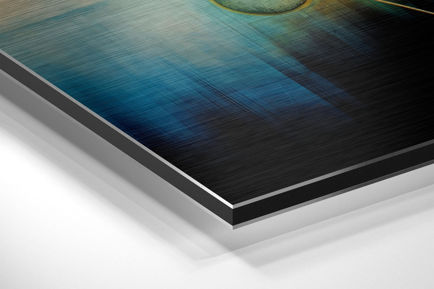 Triangles Brushed Aluminum Dibond Wall Art