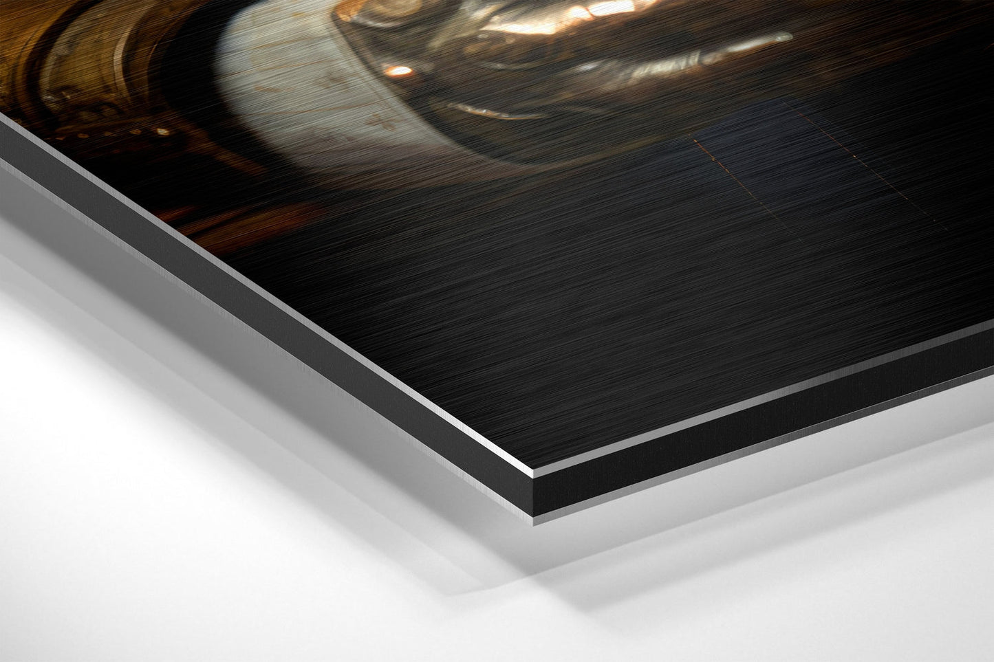 Tiger as a Gentleman Brushed Aluminum Dibond Wall Art