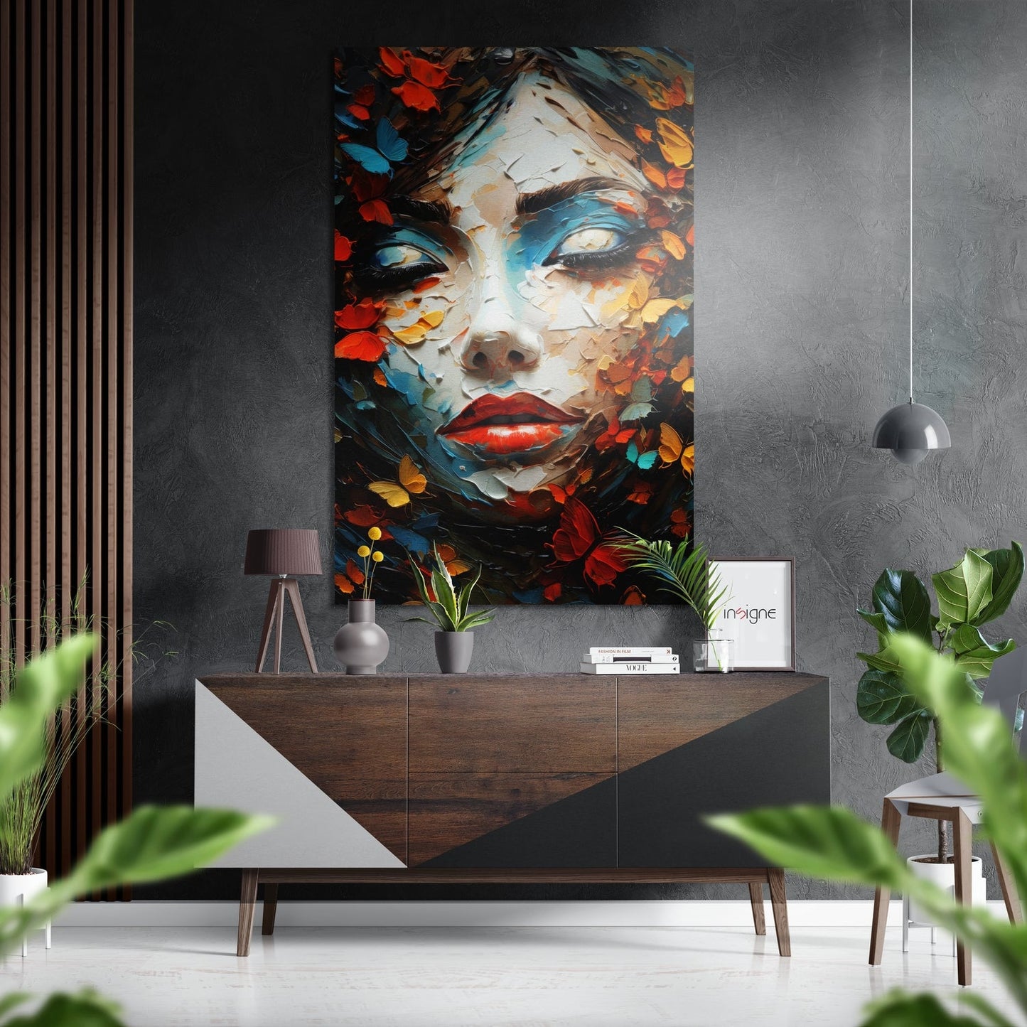 Woman Brushed Aluminum Dibond Wall Art