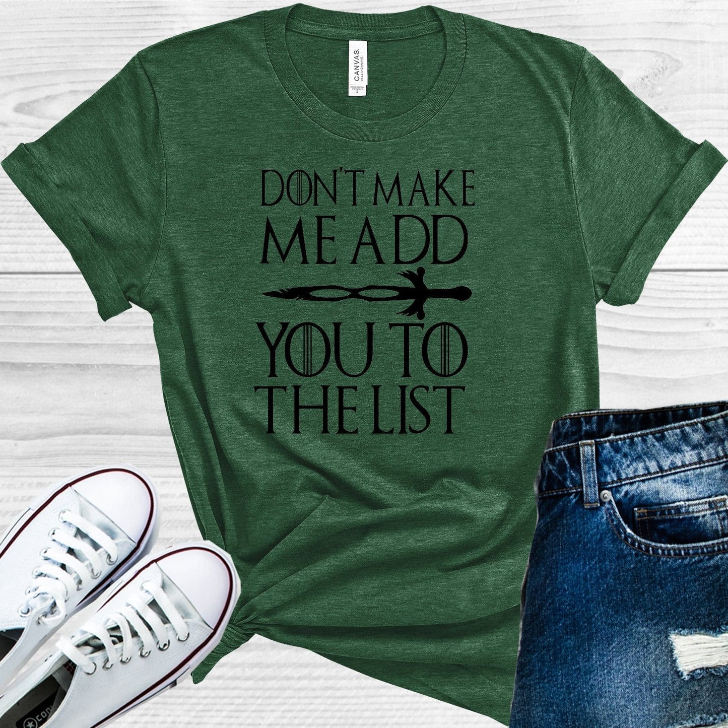 Game of Thrones: Don't Make Me Add You to the List Graphic Tee