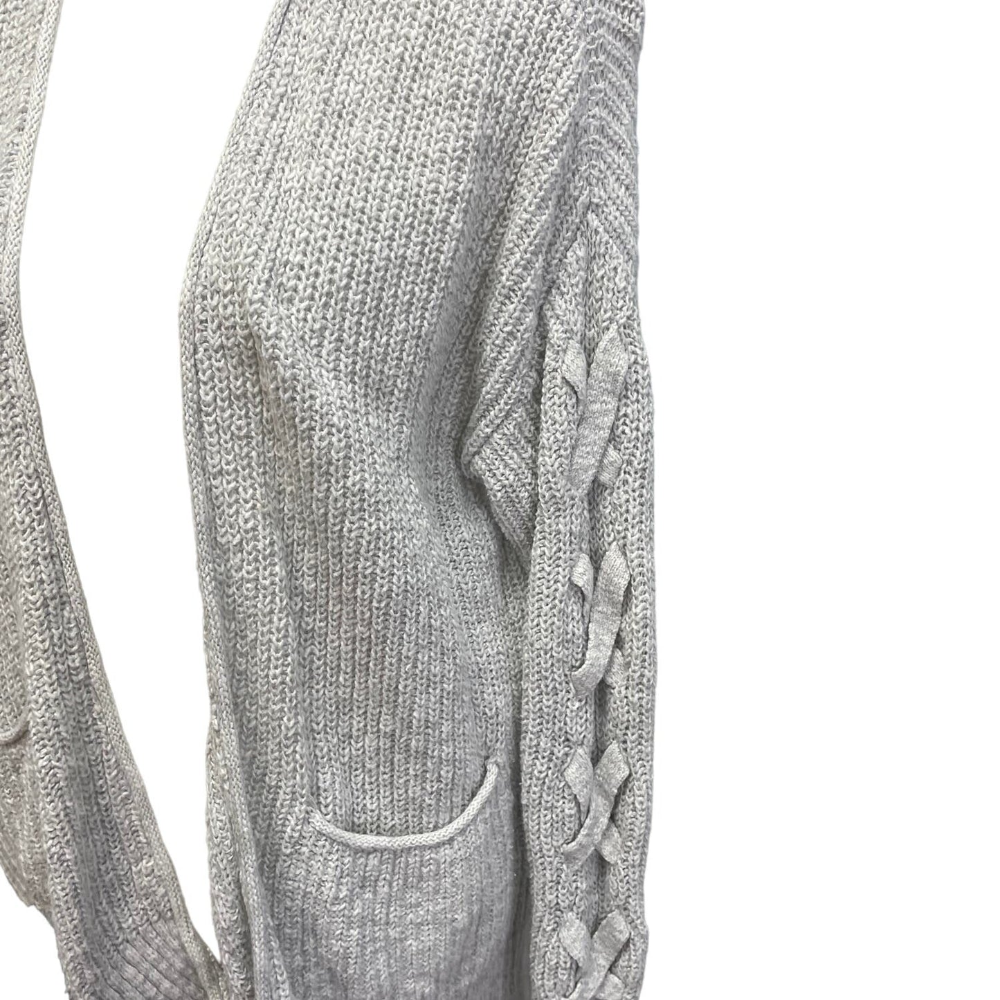 Mossimo Supply Co Womens Small Cabled Arms Open Front Cardigan Sweater
