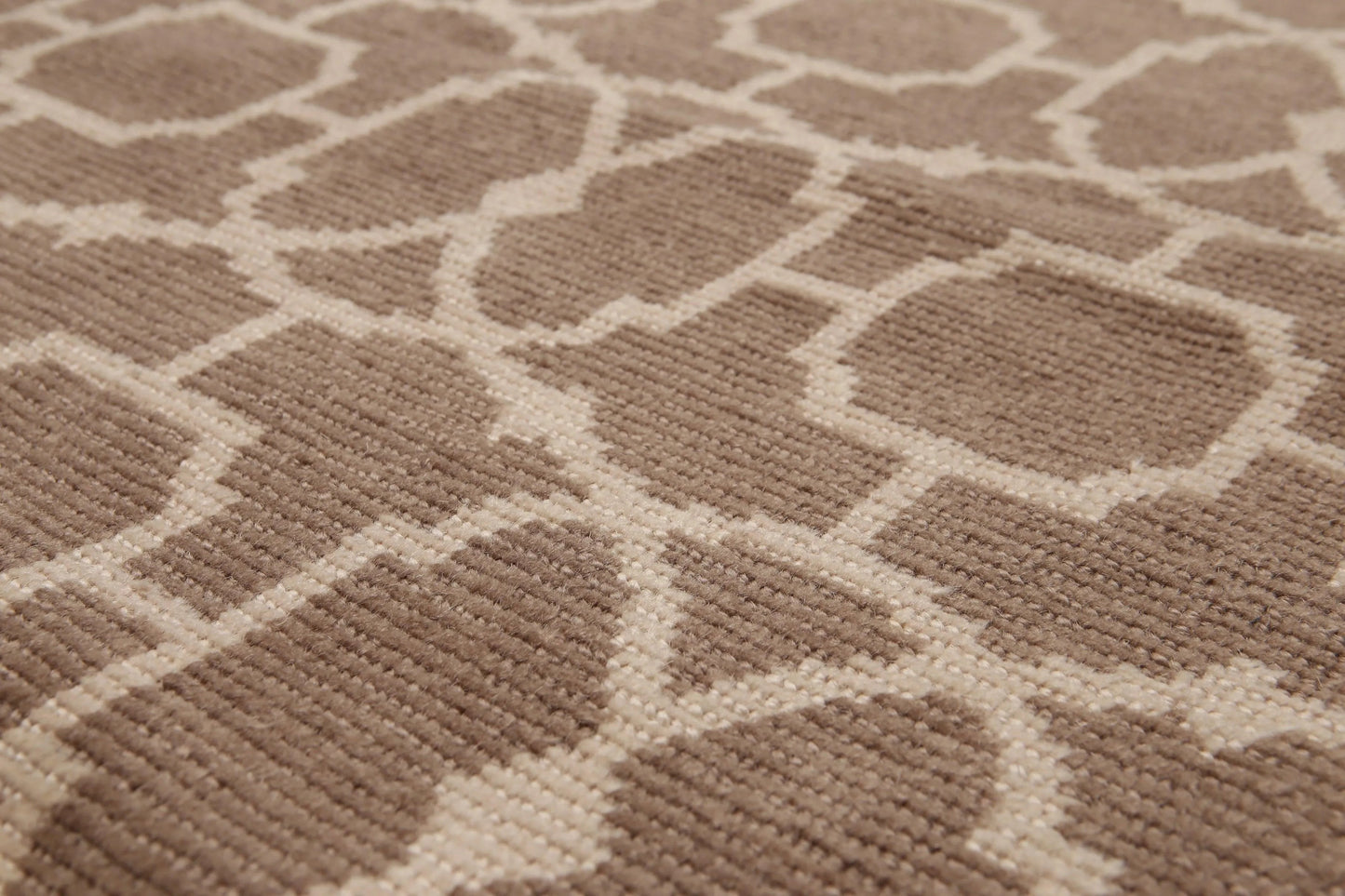 8' x 10' Hand Knotted Turkish Weave 100% wool area rug Taupe 8x10-2