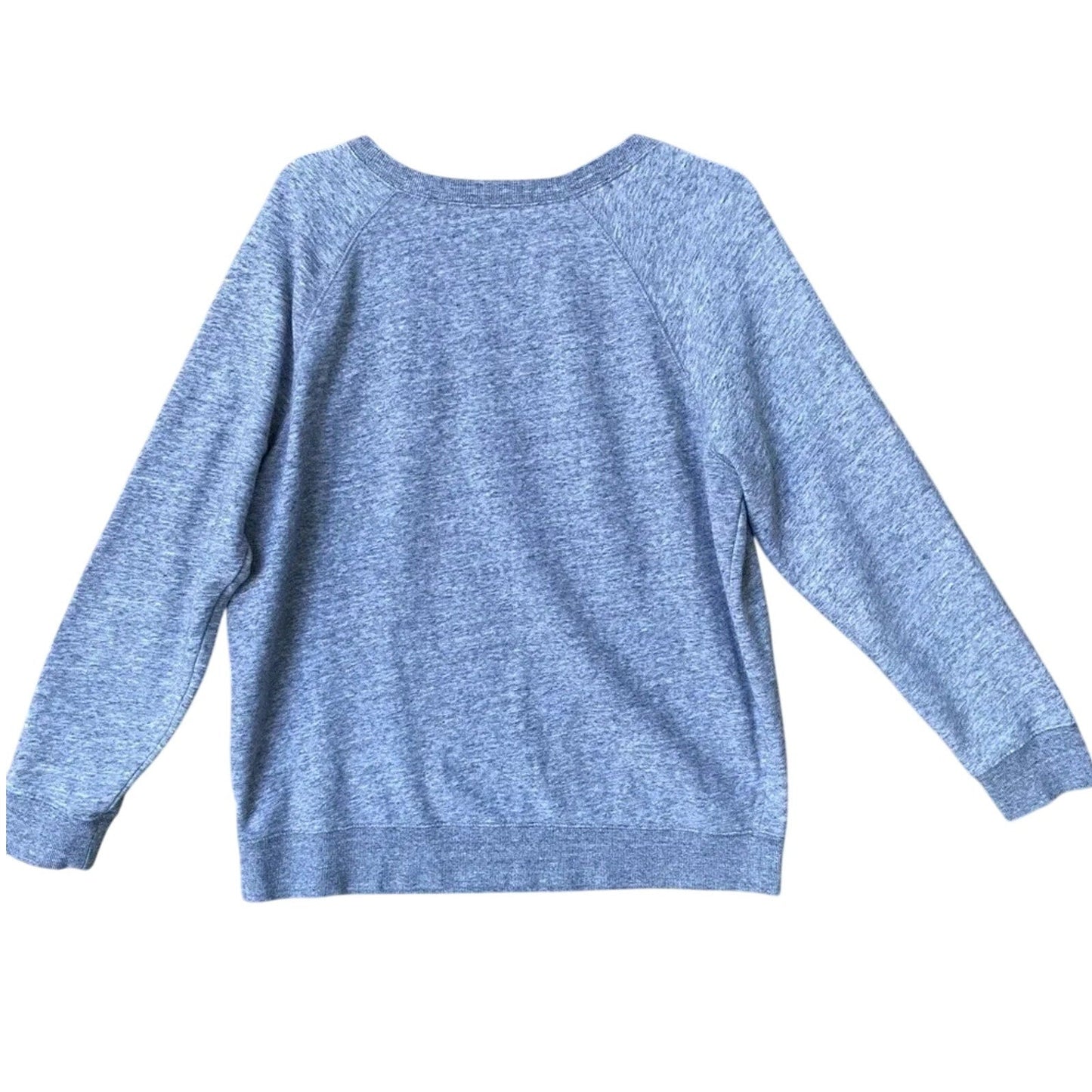 Old Navy Womens Large Heathered Gray Sunday Long Sleeve Crew Neck Sweatshirt
