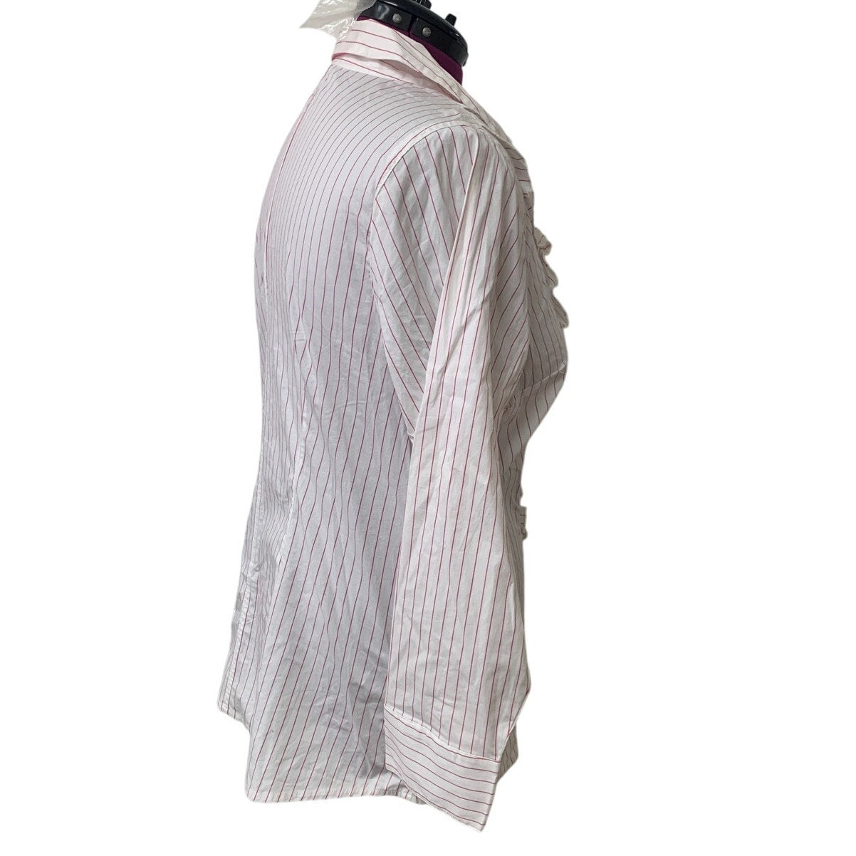 New Lane Bryant Womens Size 18 Cotton Blend Striped Long Sleeve Button Up Shirt