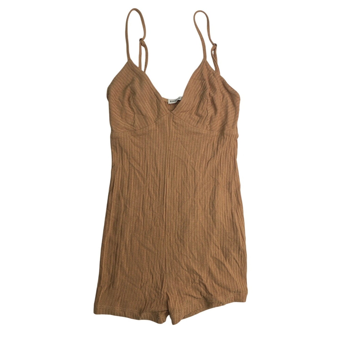 Dress To Womens Petite Petite Adjustable Strap Ribbed V Neck Shorts Romper