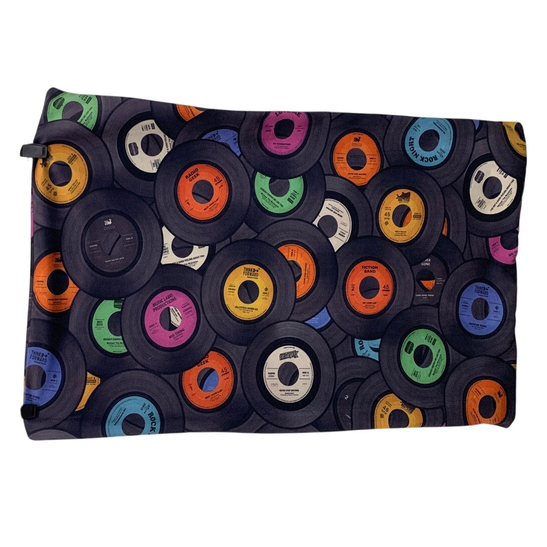 Vinyl 45 Record Polyester Zip Up 29" by 19" Super Soft Pillow Case Cover