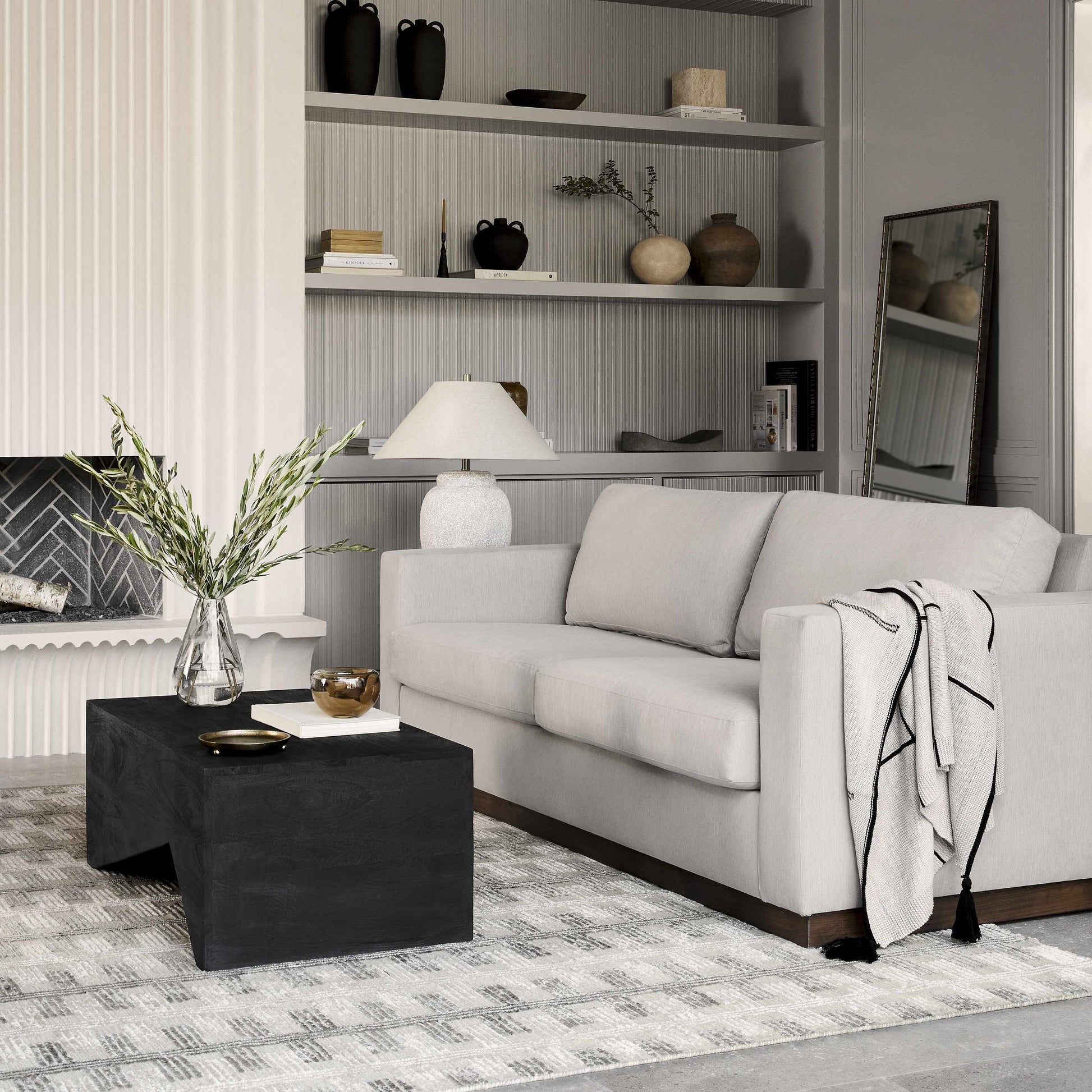 Abana Black Minimalist Coffee Table-4
