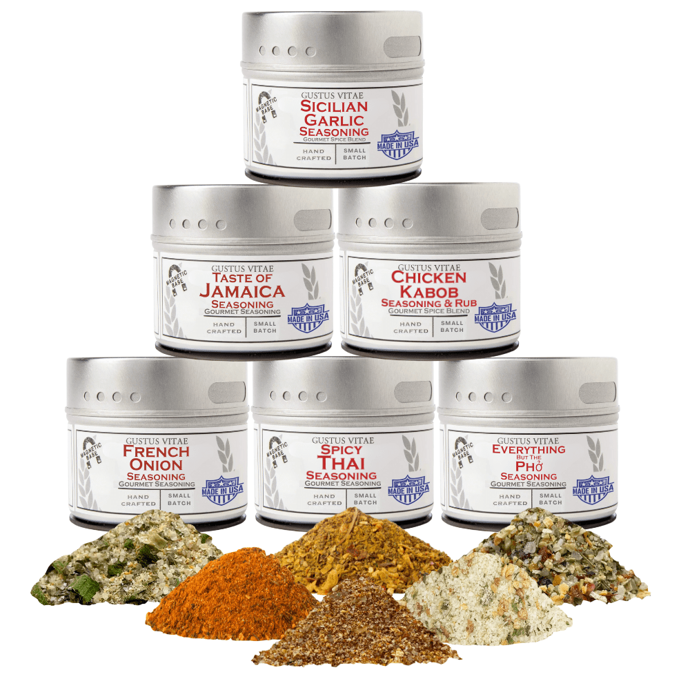 Global Chicken Air Fryer Seasoning Set - Artisanal Spice Blends Six Pack-0