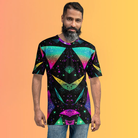Retro Color Defender T-Shirt For EDM Rave Festival Outfit Clothing