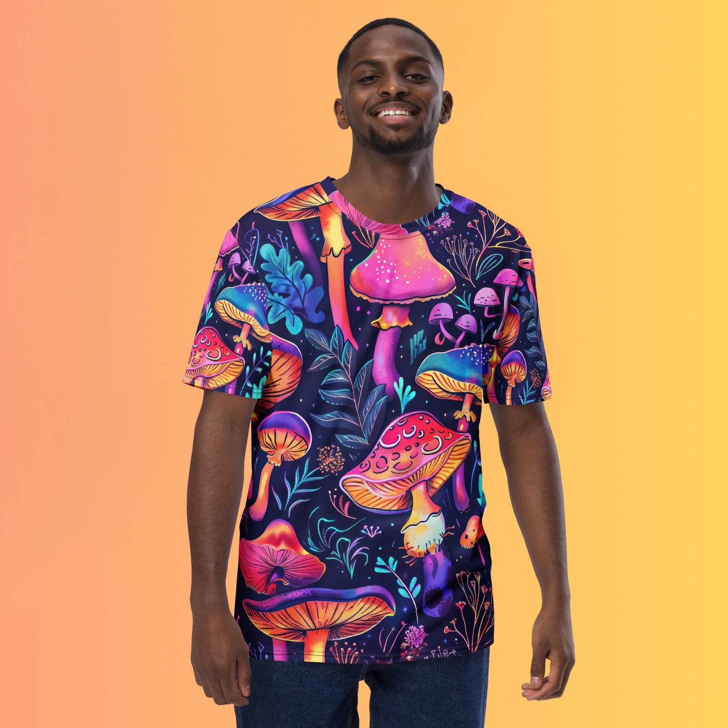 Mushroom Jungle T-Shirt For EDM Rave Festival Outfit Clothing