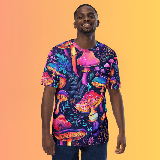 Mushroom Jungle T-Shirt For EDM Rave Festival Outfit Clothing