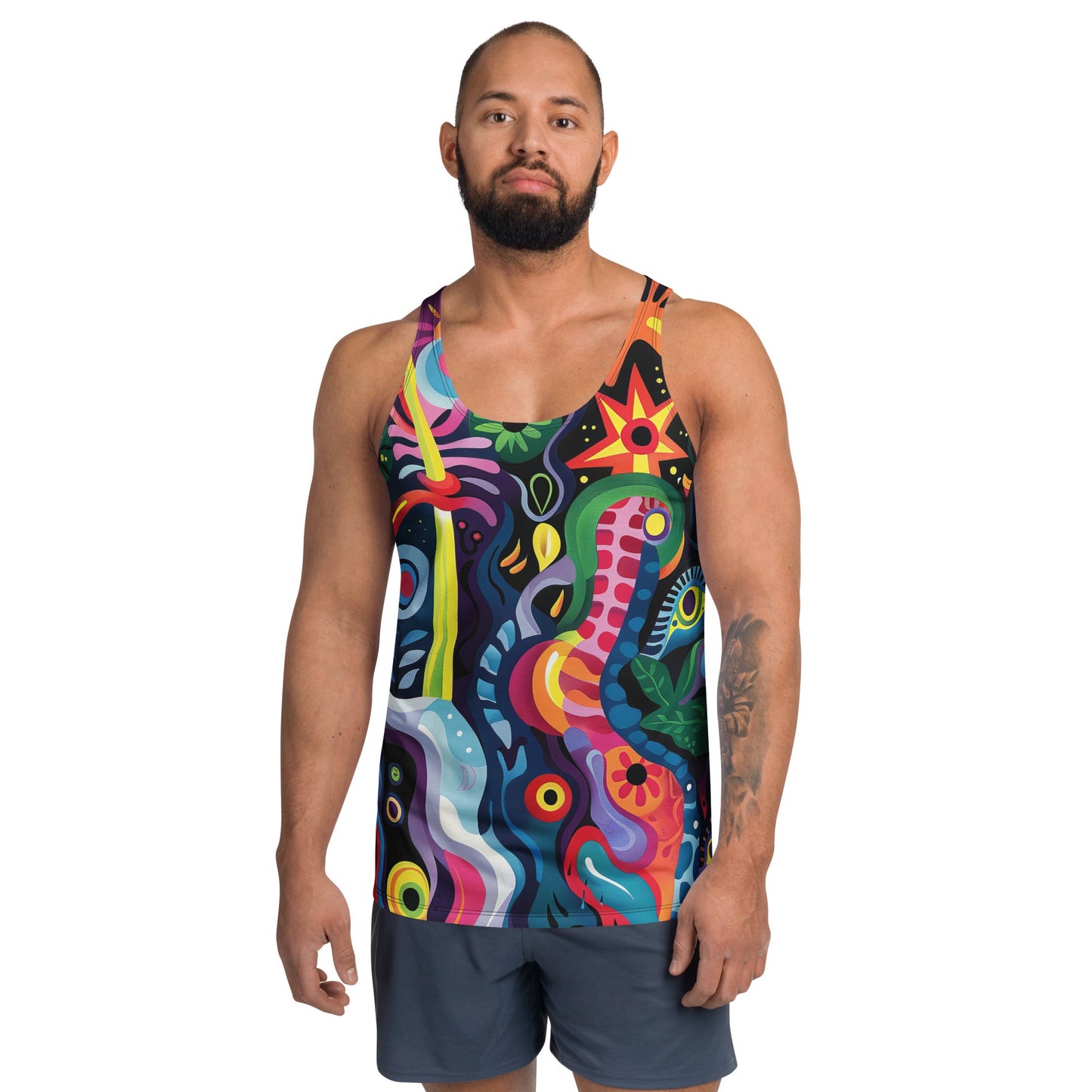 Kaleido Tribe Tank Top For EDM Rave Festival Outfit Clothing