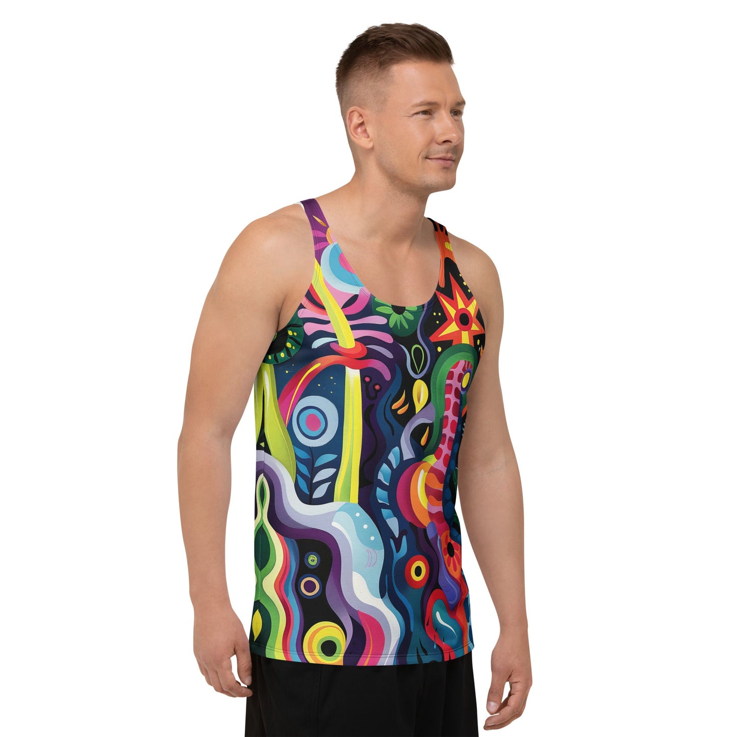 Kaleido Tribe Tank Top For EDM Rave Festival Outfit Clothing