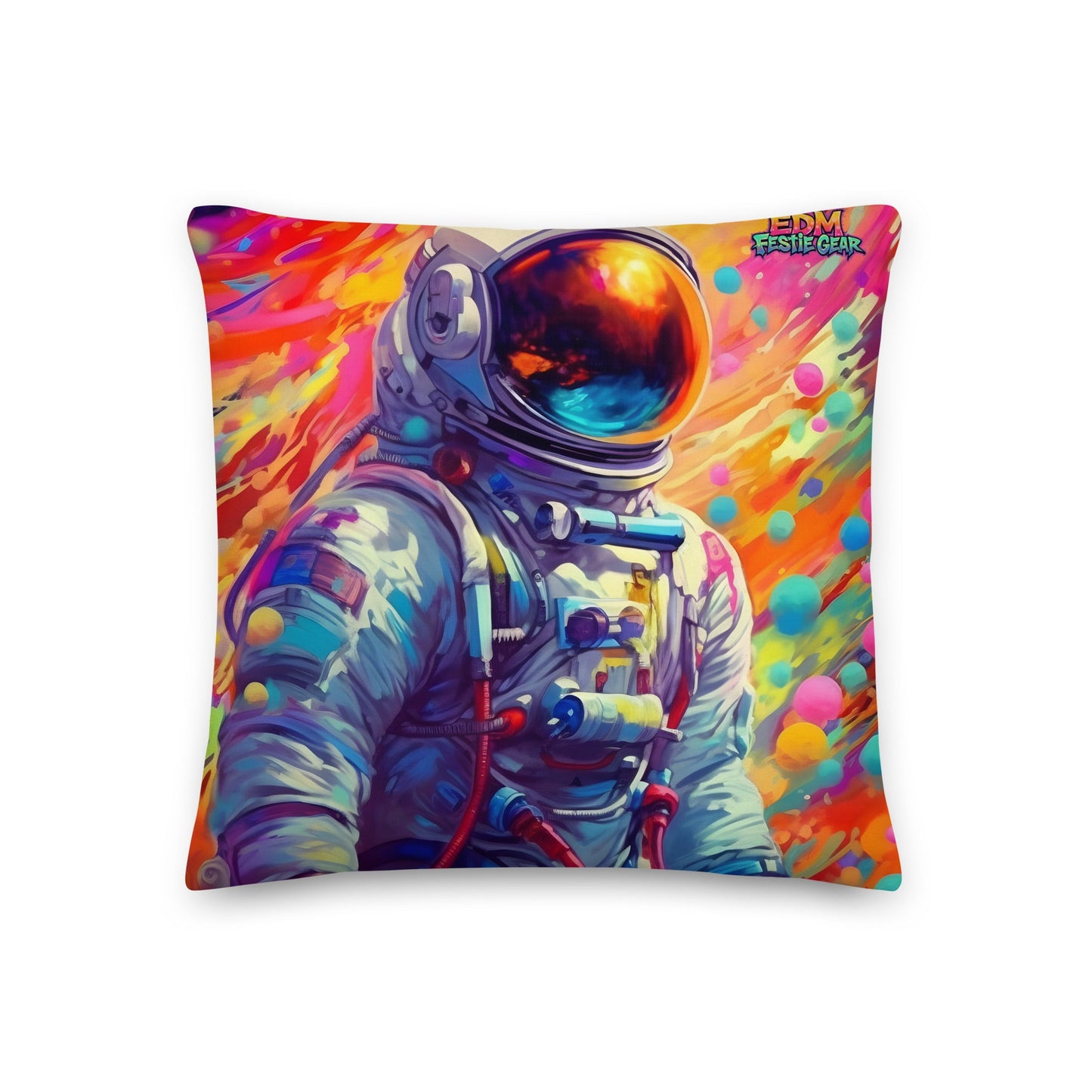 Spaceman Premium Pillow For EDM Rave Festival Outfit Clothing