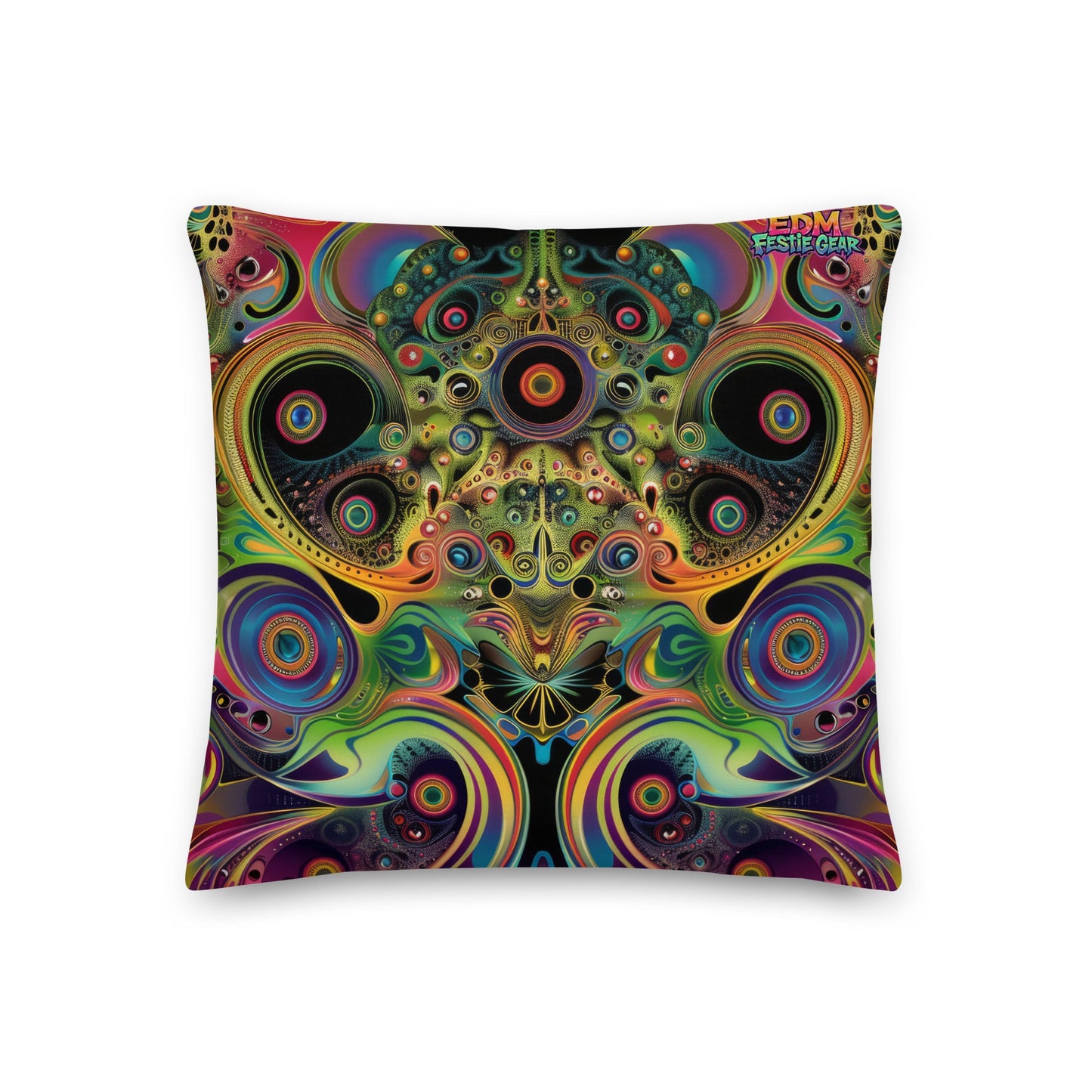 K-Hole kaleidoscope Premium Pillow For EDM Rave Festival Outfit Clothing