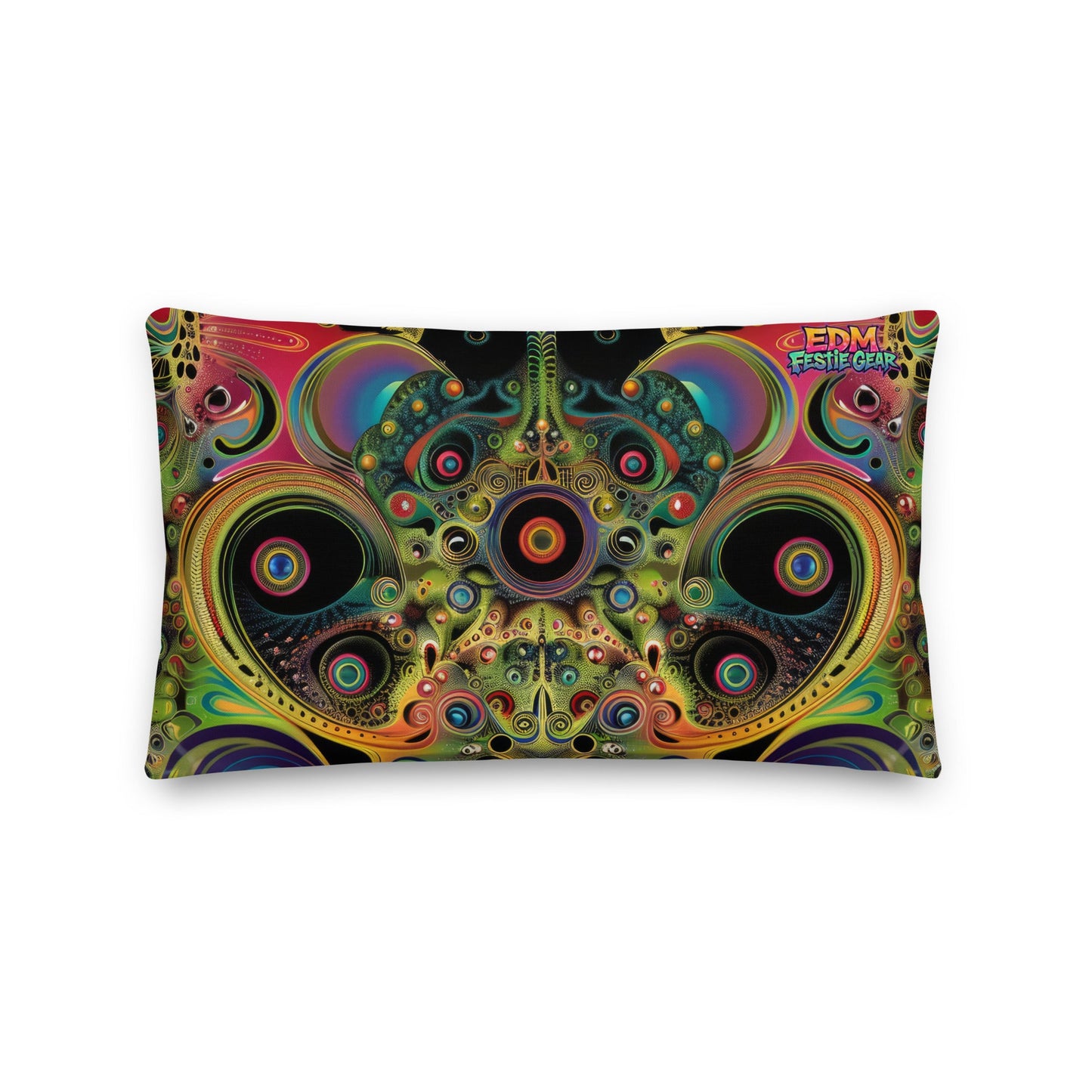 K-Hole kaleidoscope Premium Pillow For EDM Rave Festival Outfit Clothing