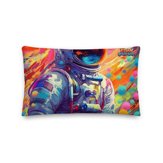 Spaceman Premium Pillow For EDM Rave Festival Outfit Clothing