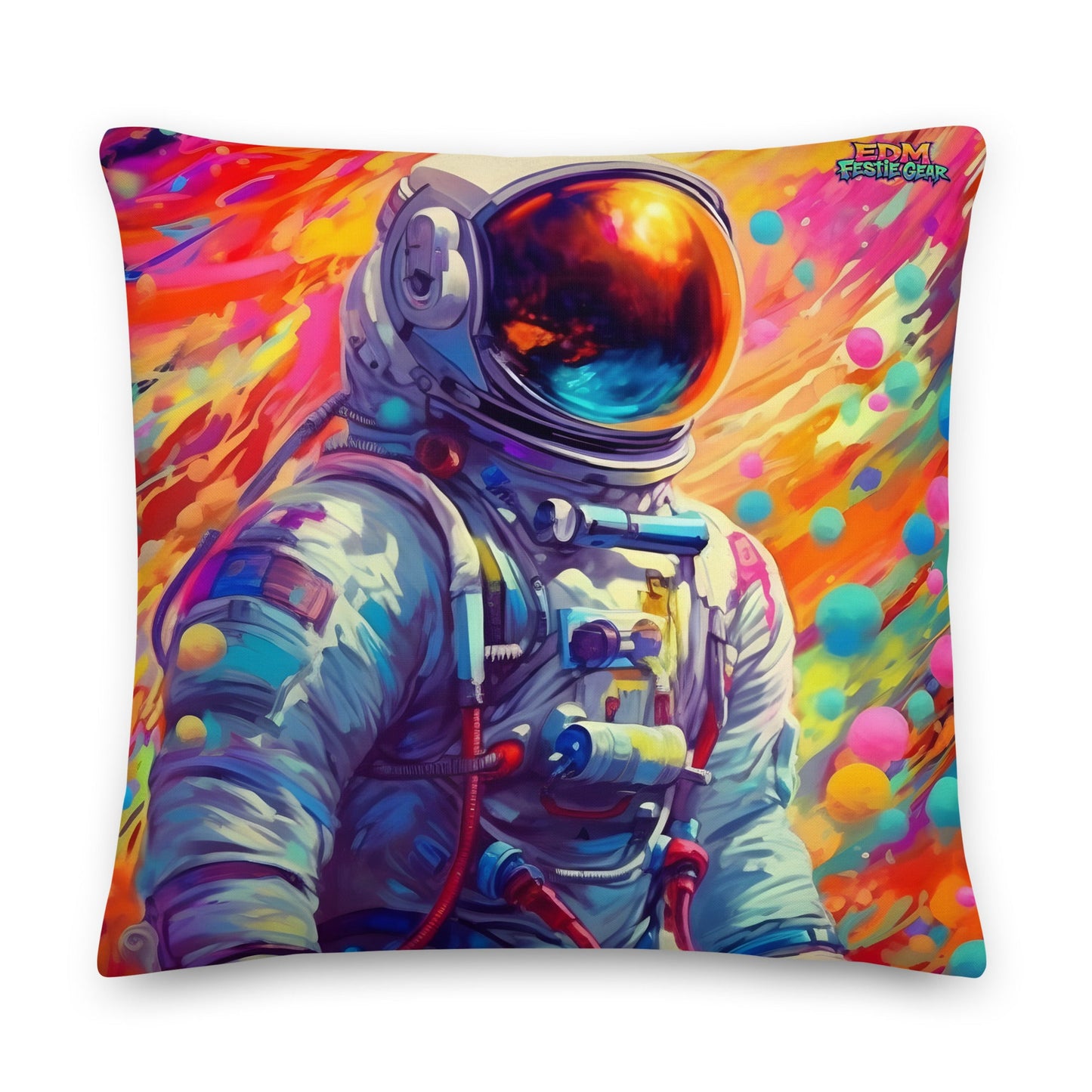 Spaceman Premium Pillow For EDM Rave Festival Outfit Clothing