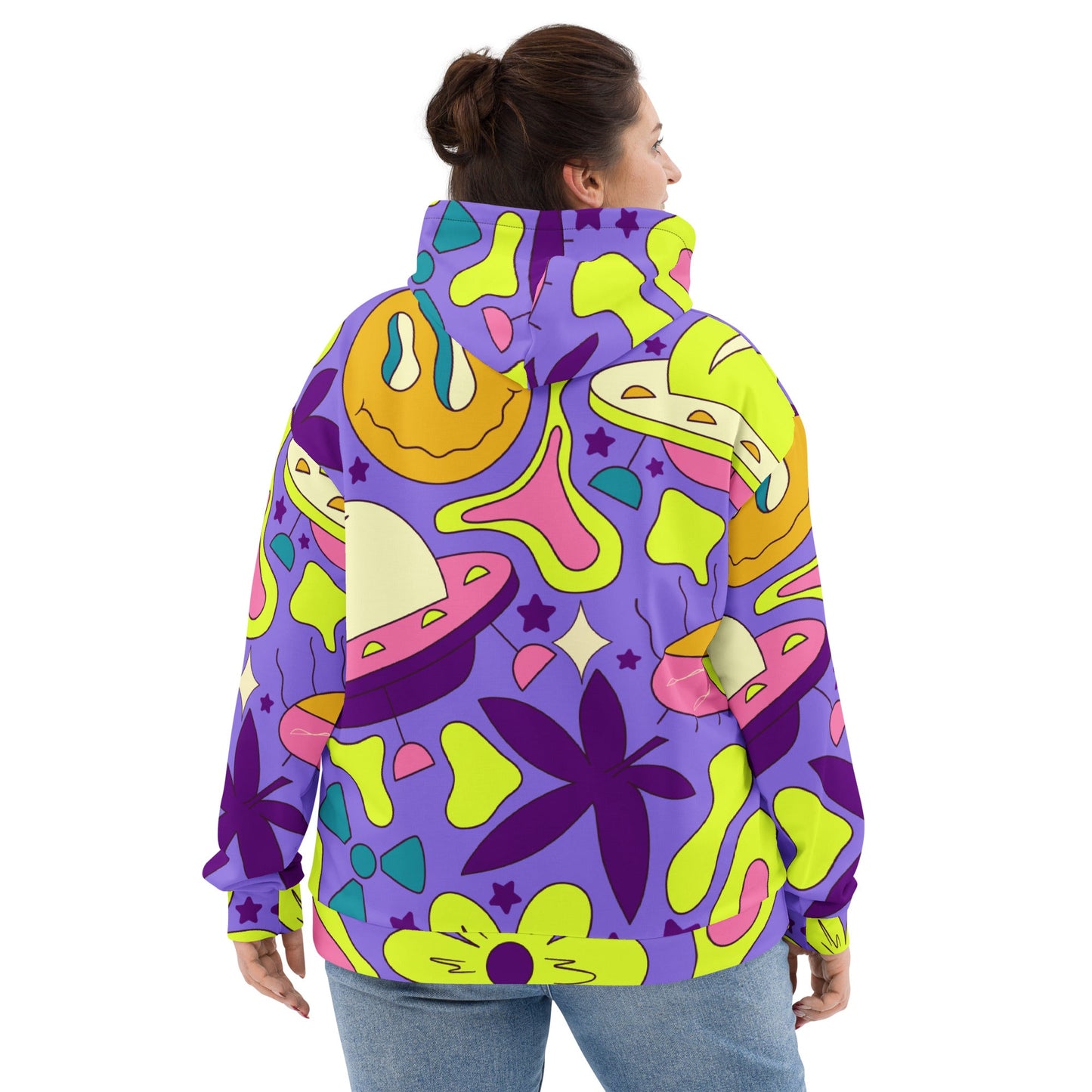 Retro World Trippin Hoodie For EDM Rave Festival Outfit Clothing