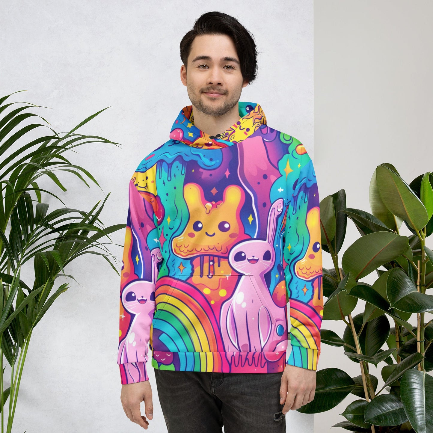 Cartoon Trip Hoodie For EDM Rave Festival Outfit Clothing