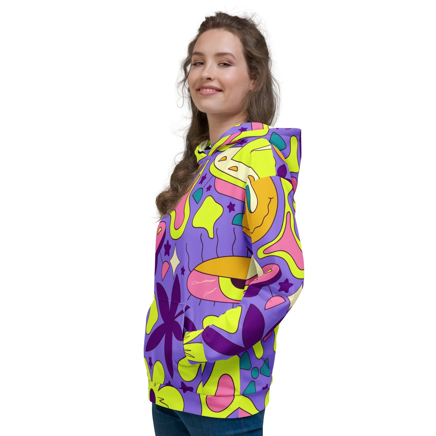 Retro World Trippin Hoodie For EDM Rave Festival Outfit Clothing