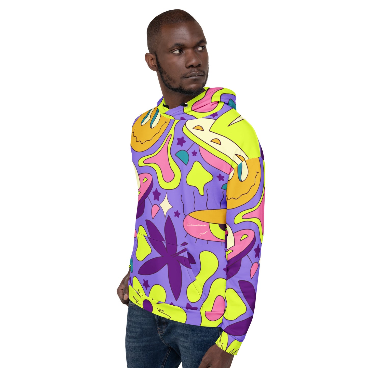 Retro World Trippin Hoodie For EDM Rave Festival Outfit Clothing