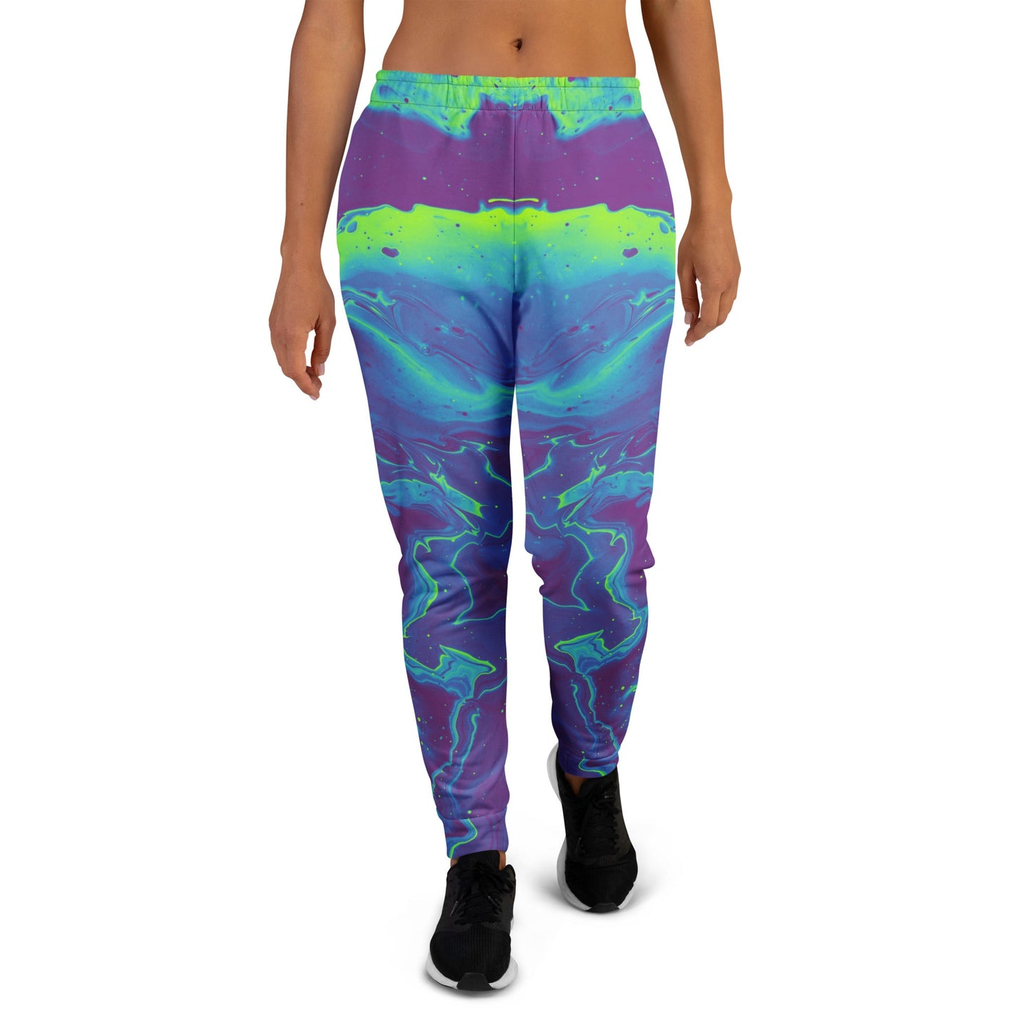 Neon Purple Women's Joggers For EDM Rave Festival Outfit Clothing