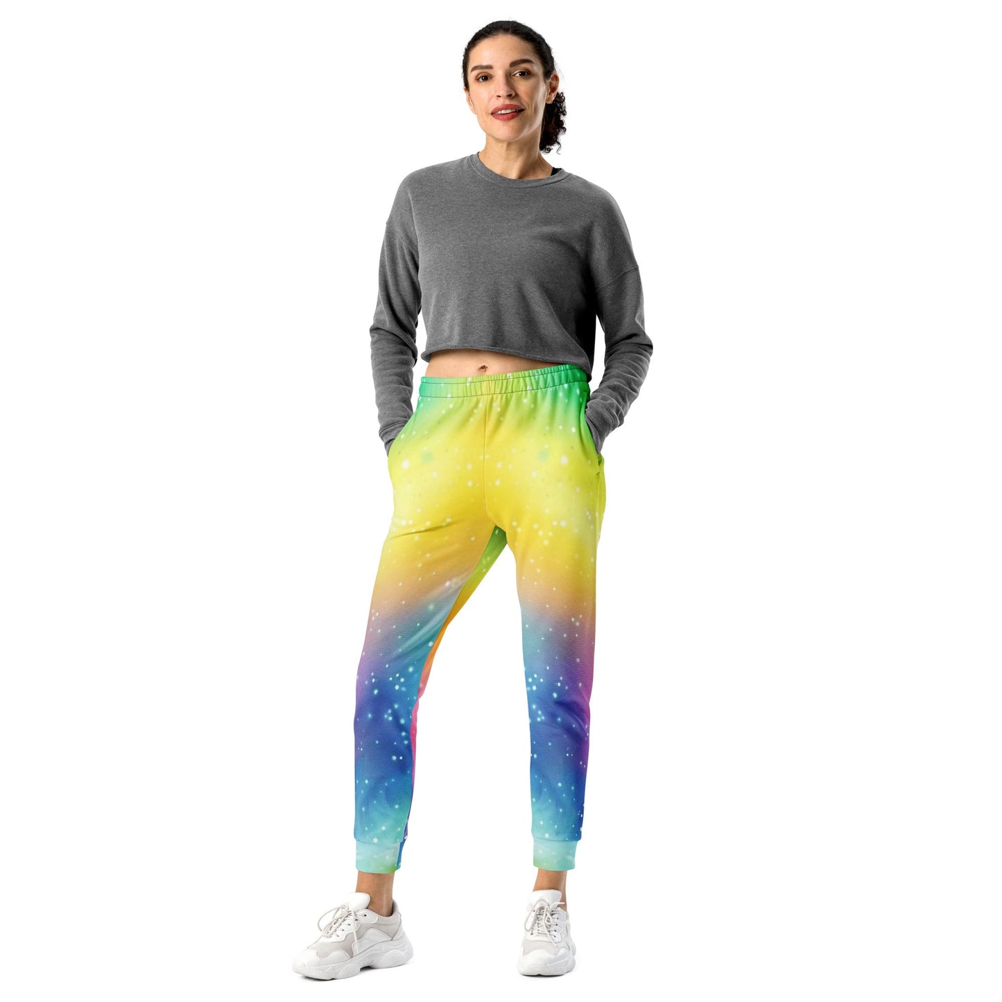 Cosmic Rainbow Women's Joggers For EDM Rave Festival Outfit Clothing