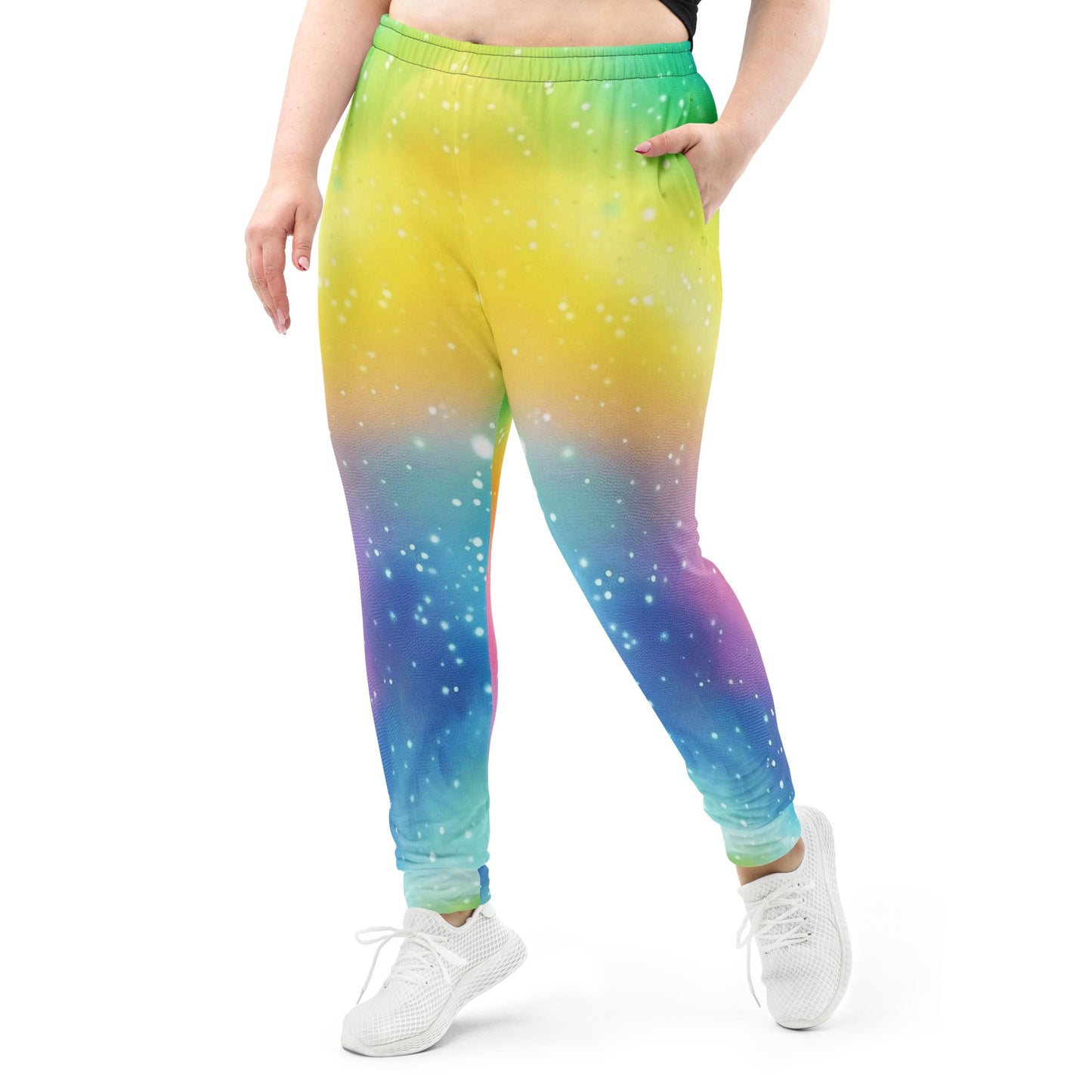 Cosmic Rainbow Women's Joggers For EDM Rave Festival Outfit Clothing