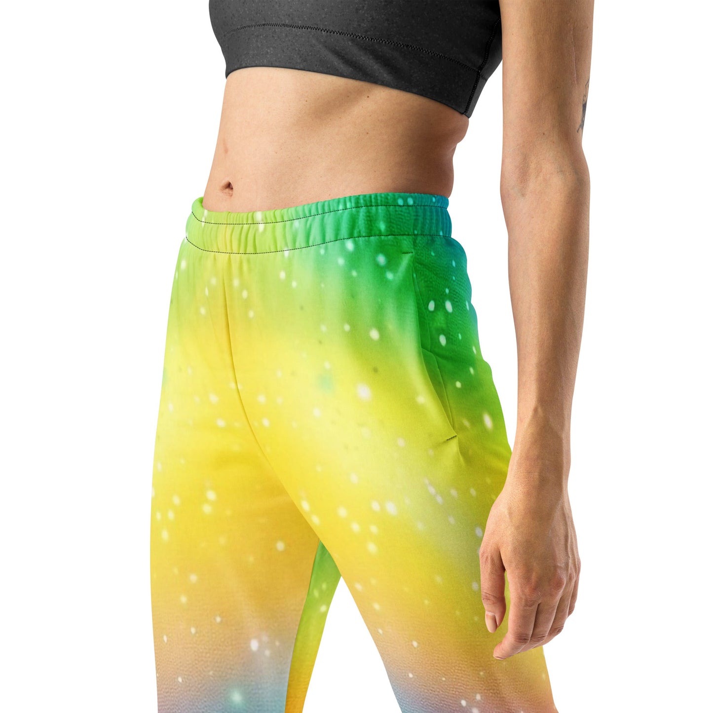 Cosmic Rainbow Women's Joggers For EDM Rave Festival Outfit Clothing