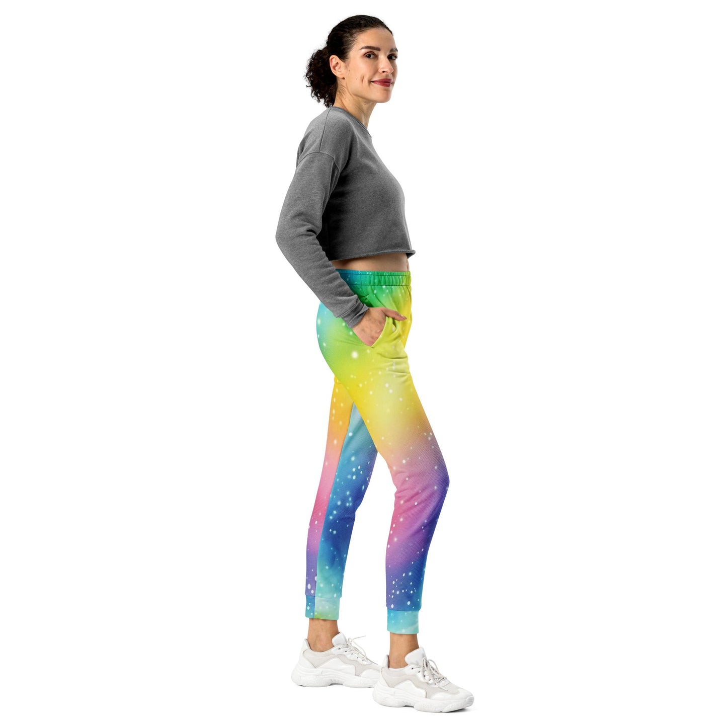 Cosmic Rainbow Women's Joggers For EDM Rave Festival Outfit Clothing