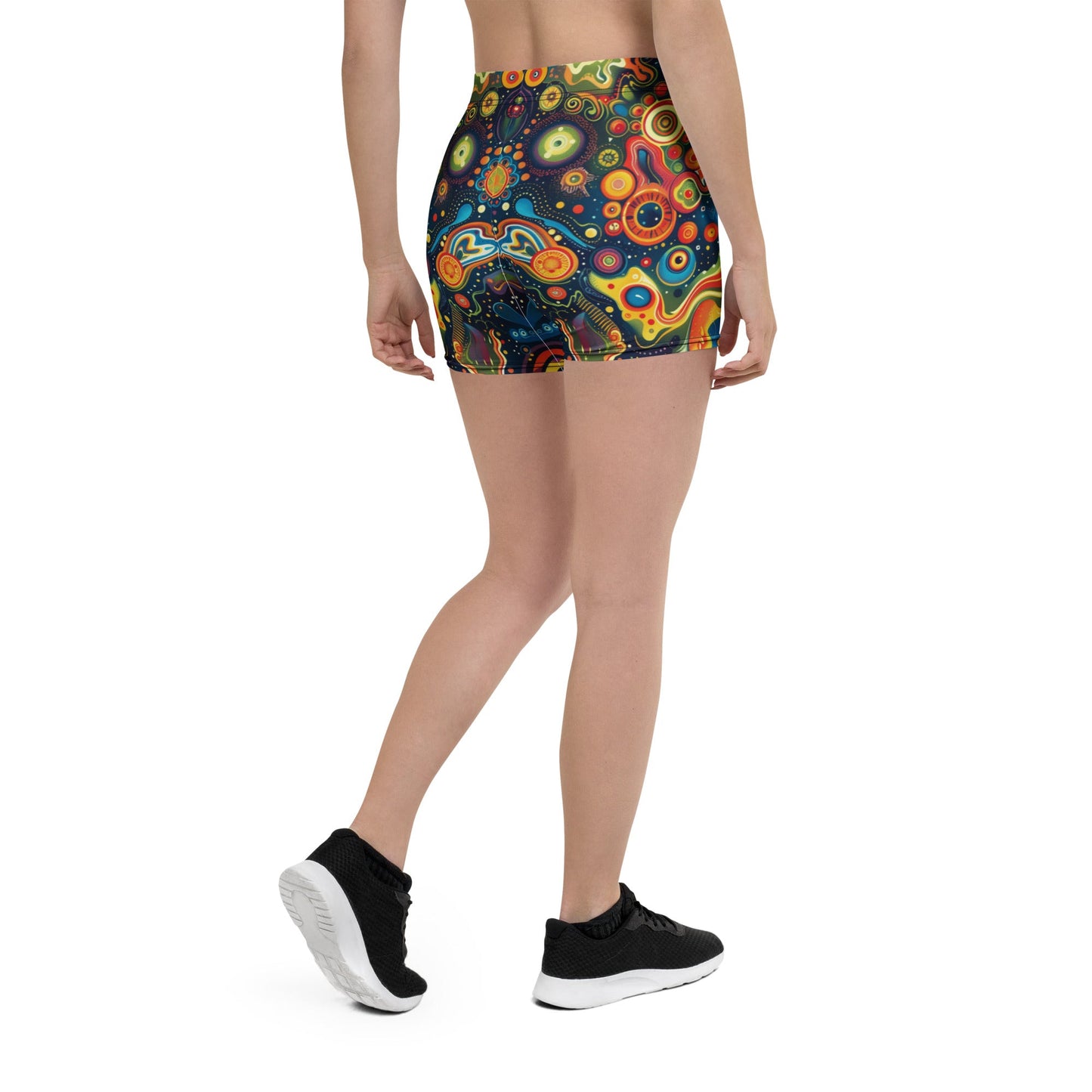 Abstract Woman's Shorts For EDM Rave Festival Outfit Clothing