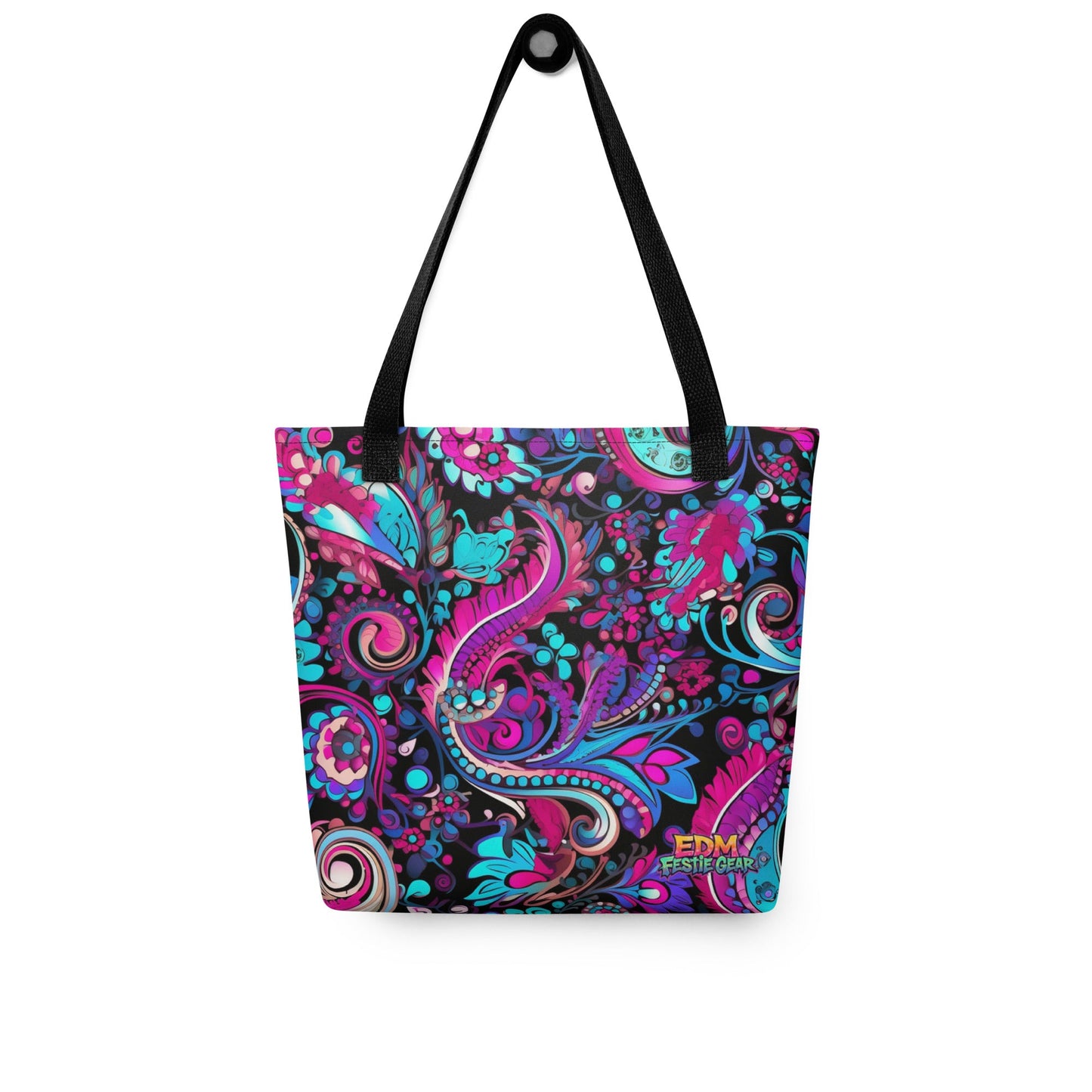 Trippy Tote Bag For EDM Rave Festival Outfit Clothing