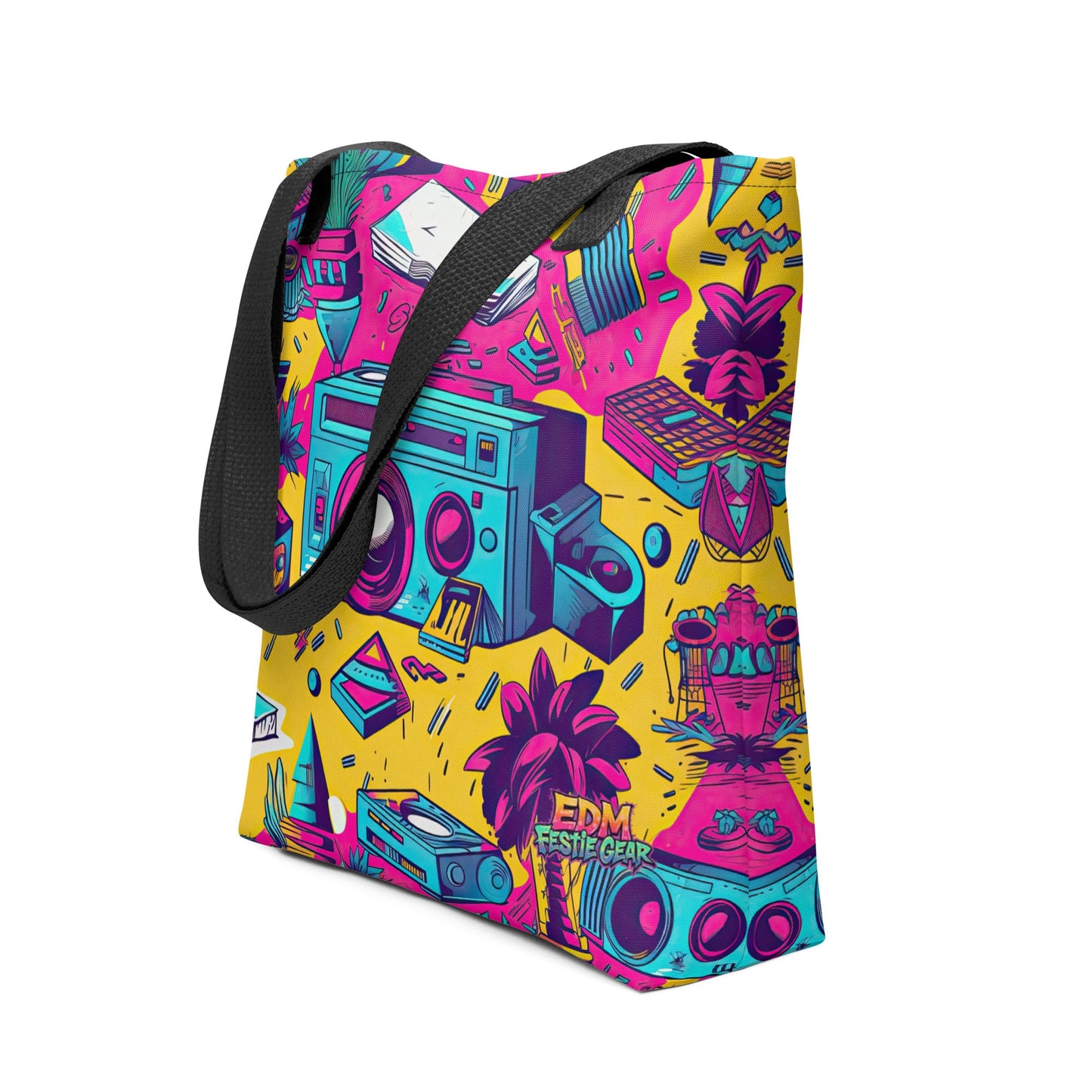 Retro Tote Bag For EDM Rave Festival Outfit Clothing