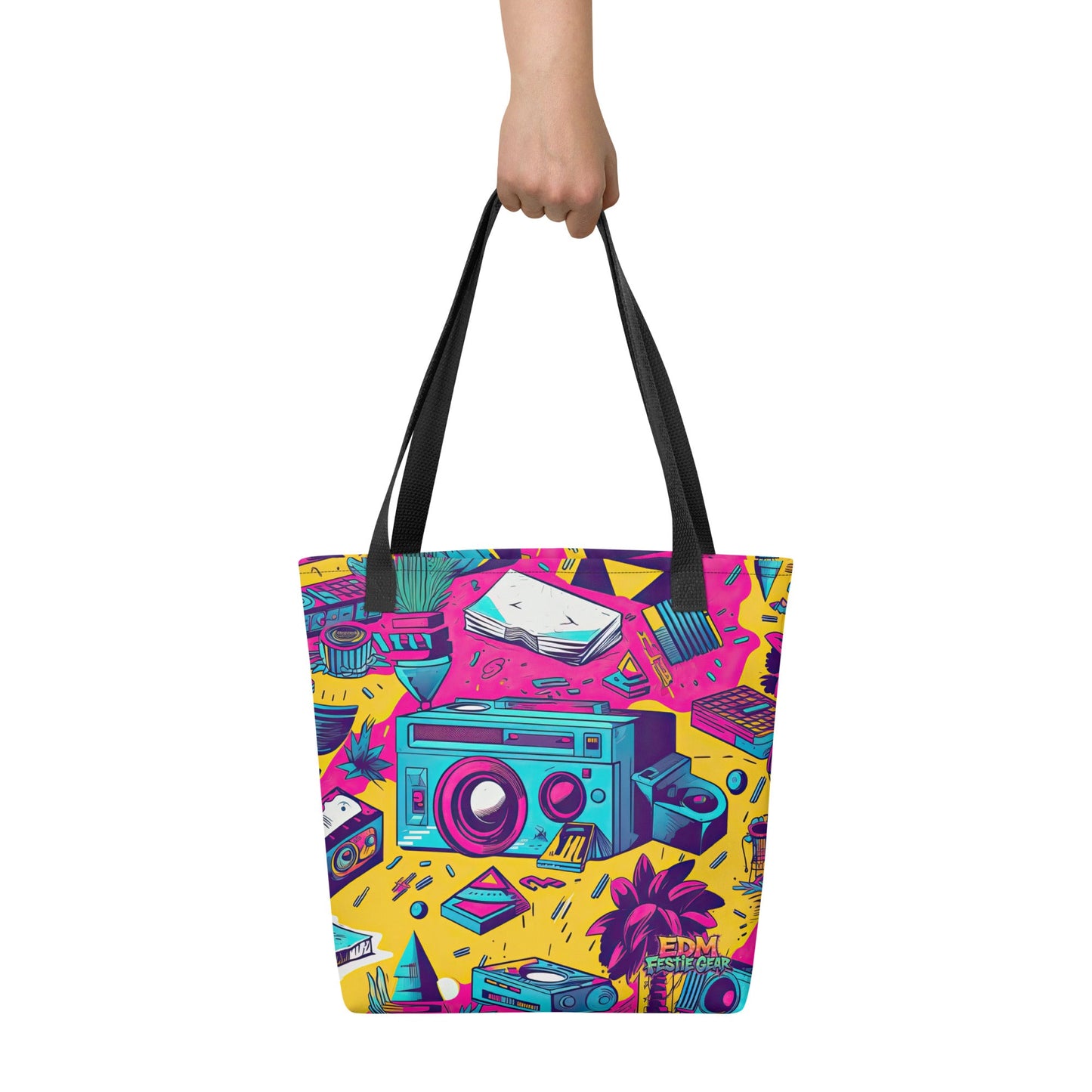 Retro Tote Bag For EDM Rave Festival Outfit Clothing